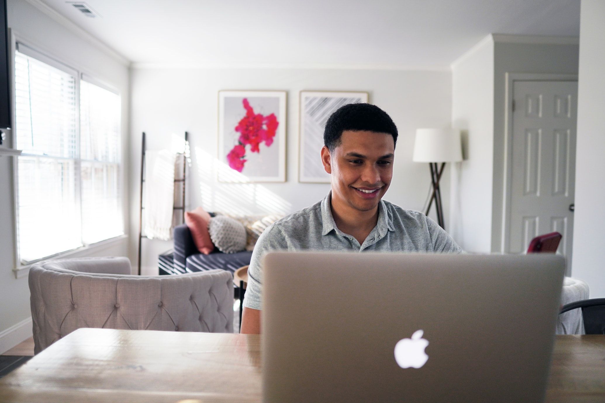 An excited man achieving great thing with Happy Scribe