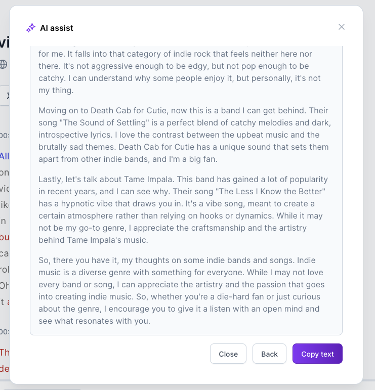 Publication du blog AI Assist