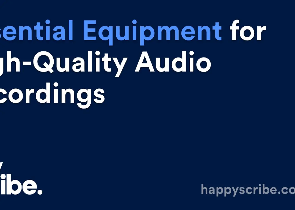 Essential Equipment for High-Quality Recordings