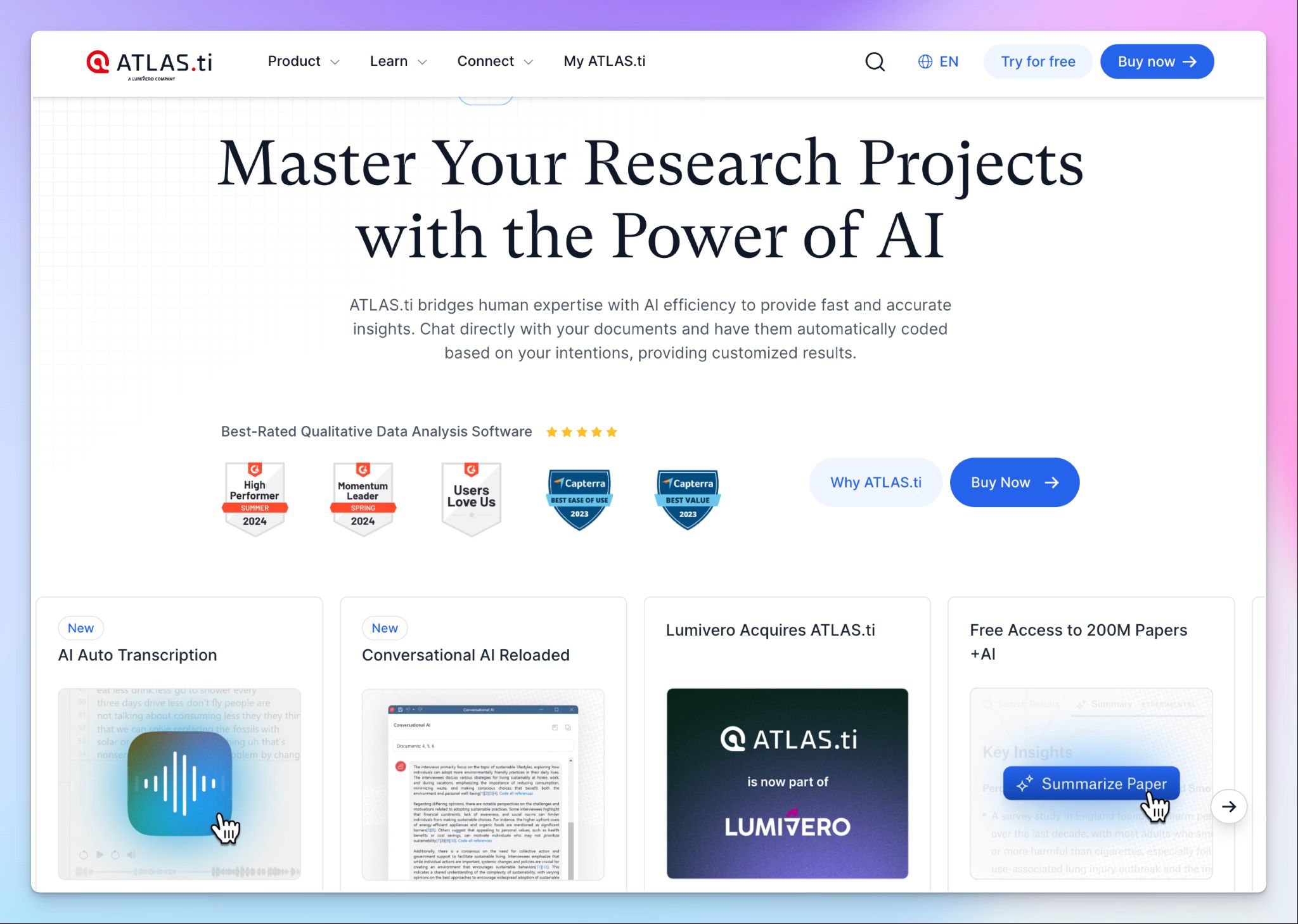 ATLAST.ti helps in validating transcription in qualitative research
