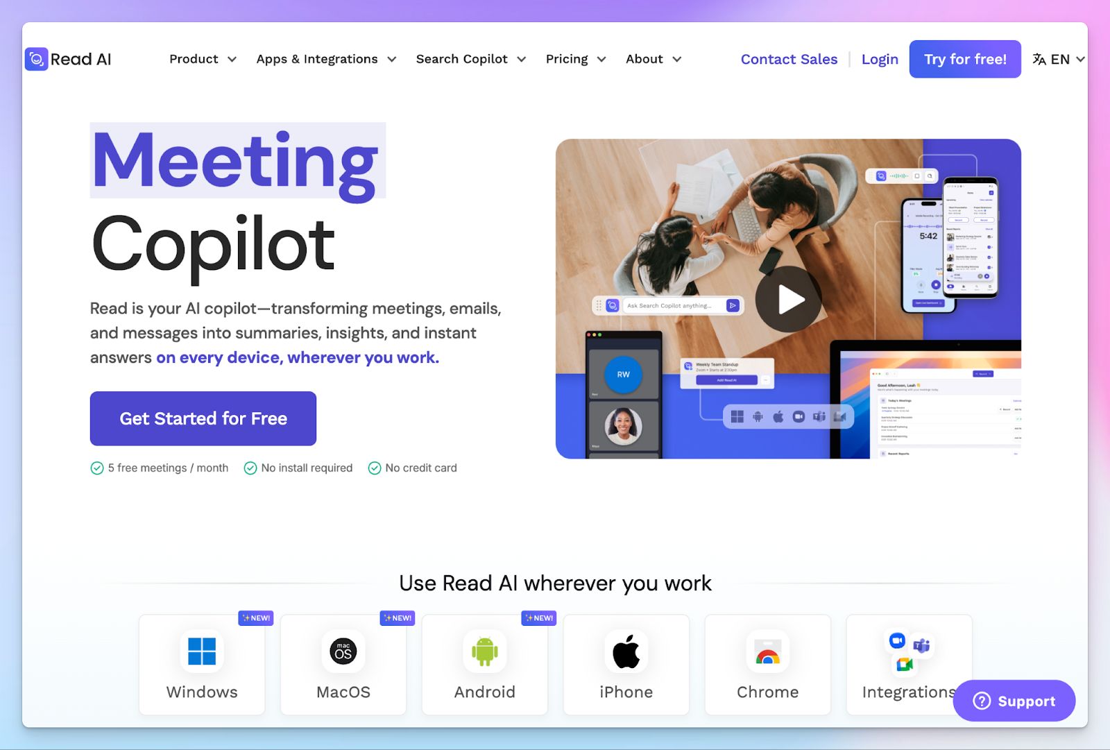 Read AI - Sembly AI alternative for AI meeting notes