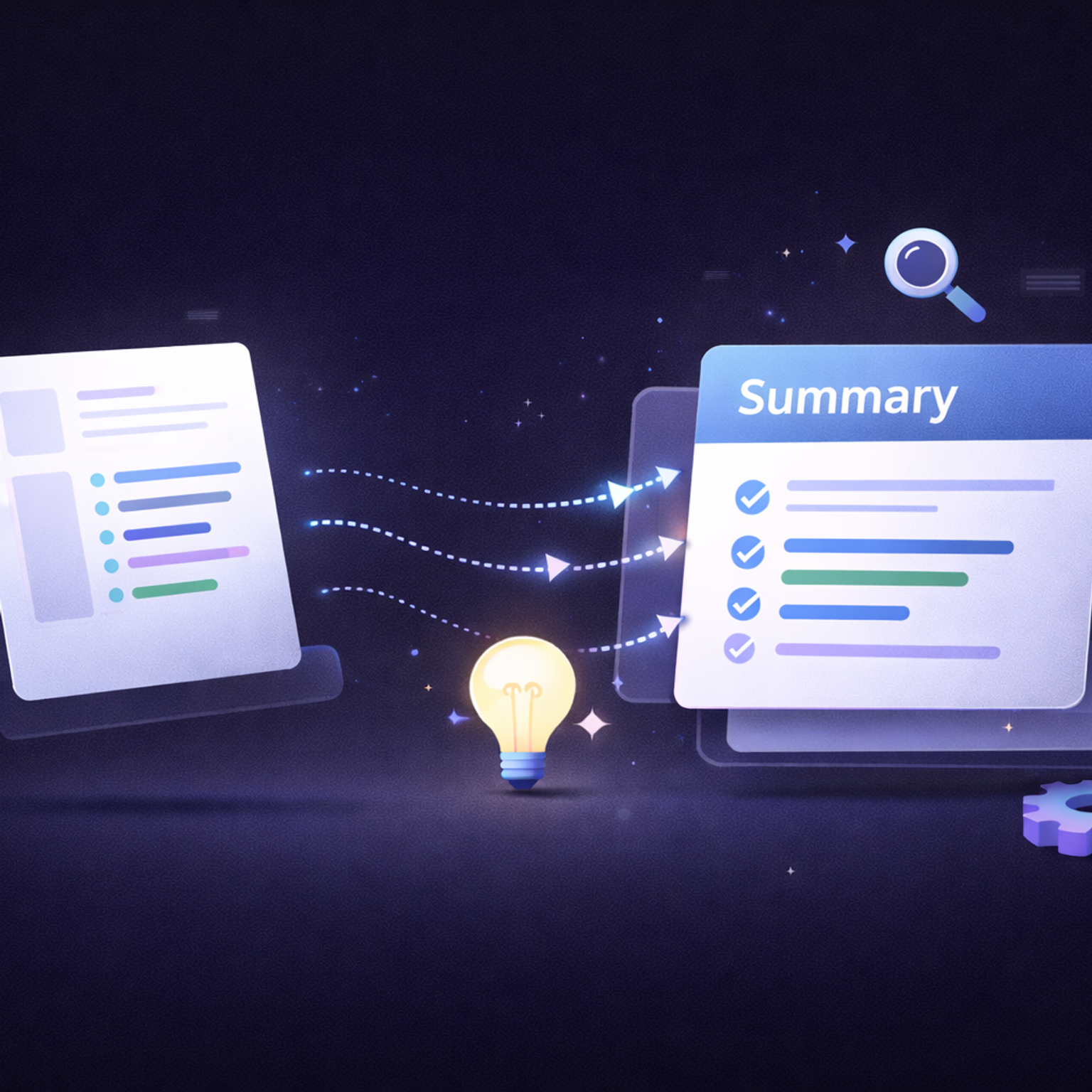 write an objective summary with AI