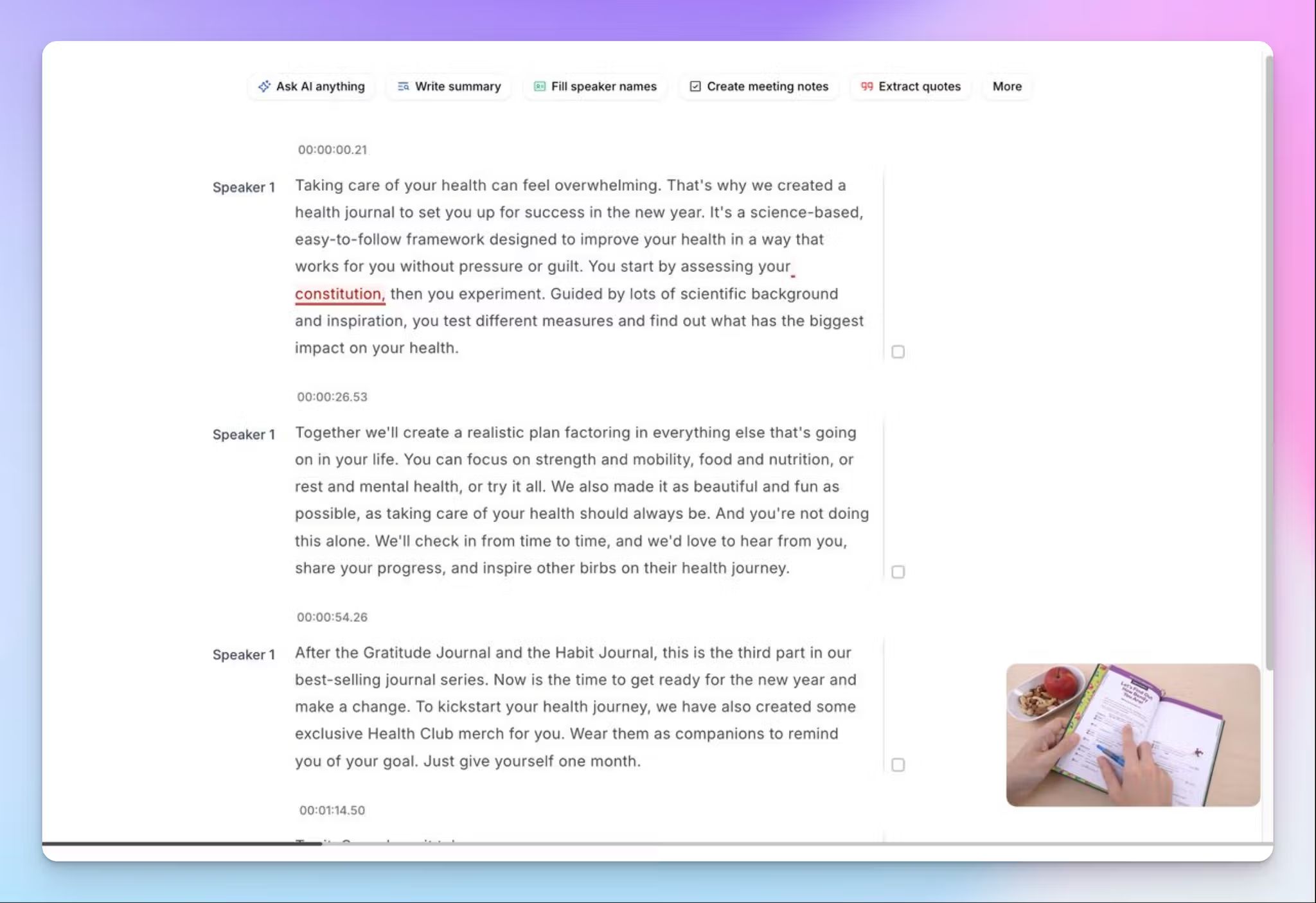 HappyScribe interactive editor for qualitative research