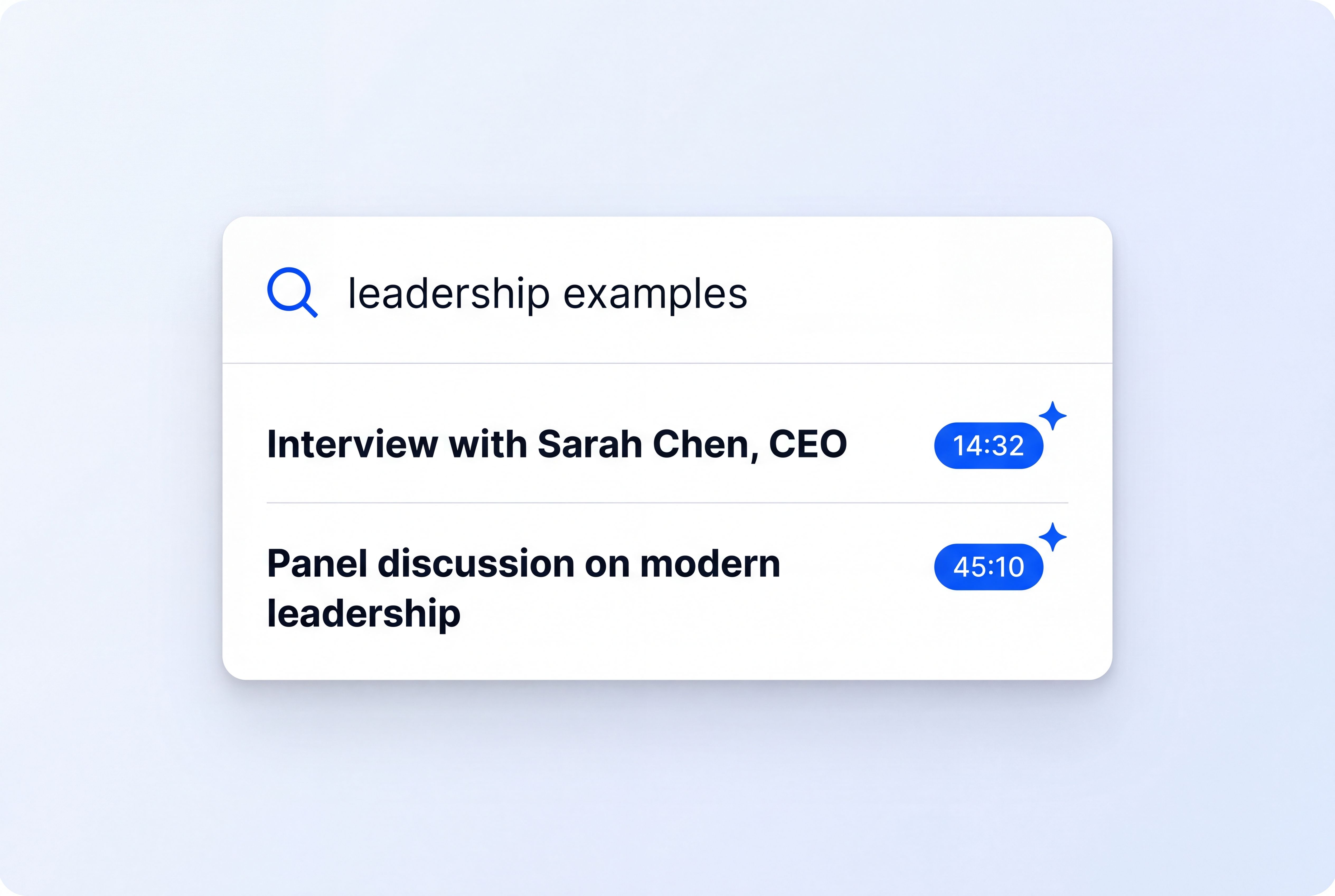 Search mockup