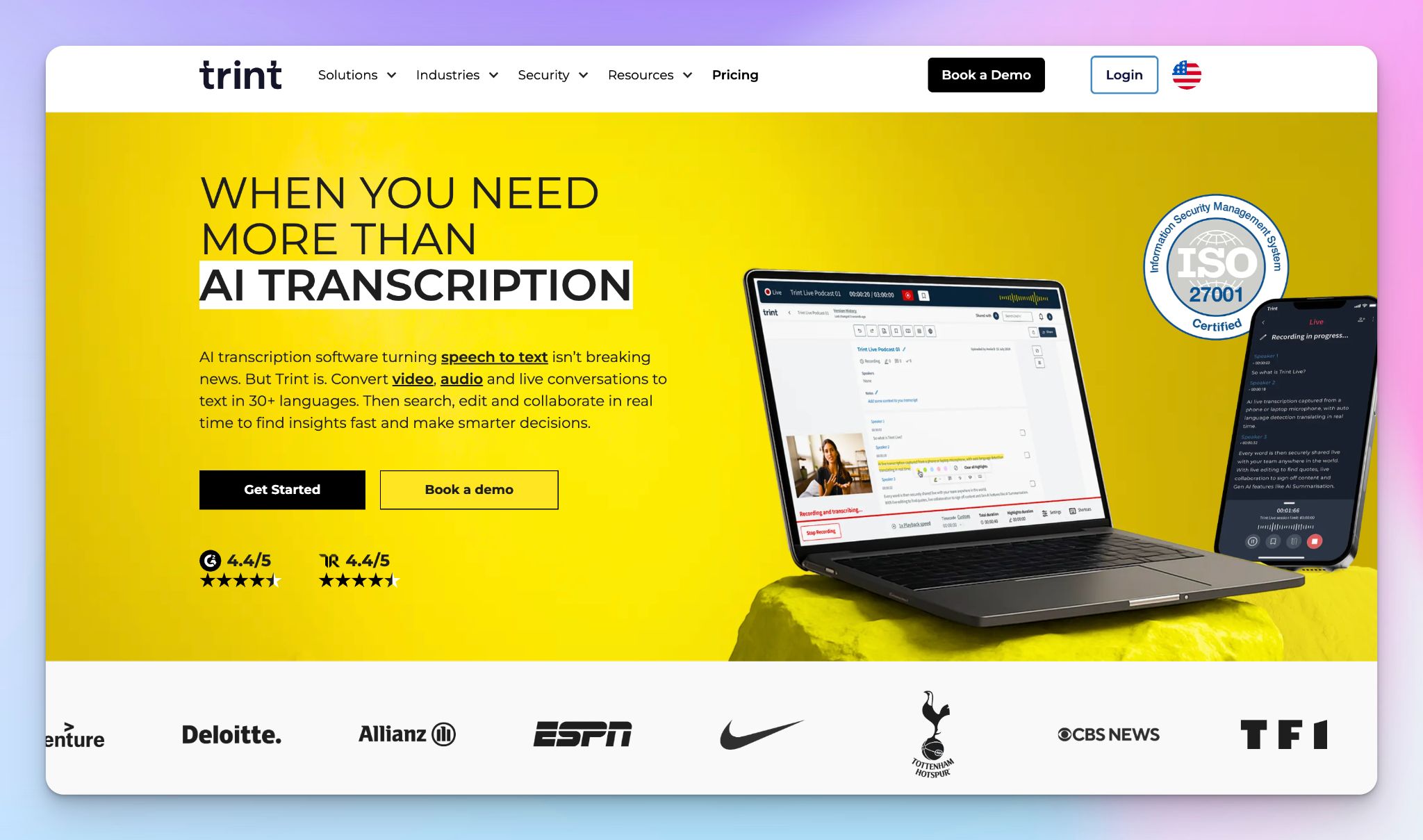 Trint - transcription software in Europe