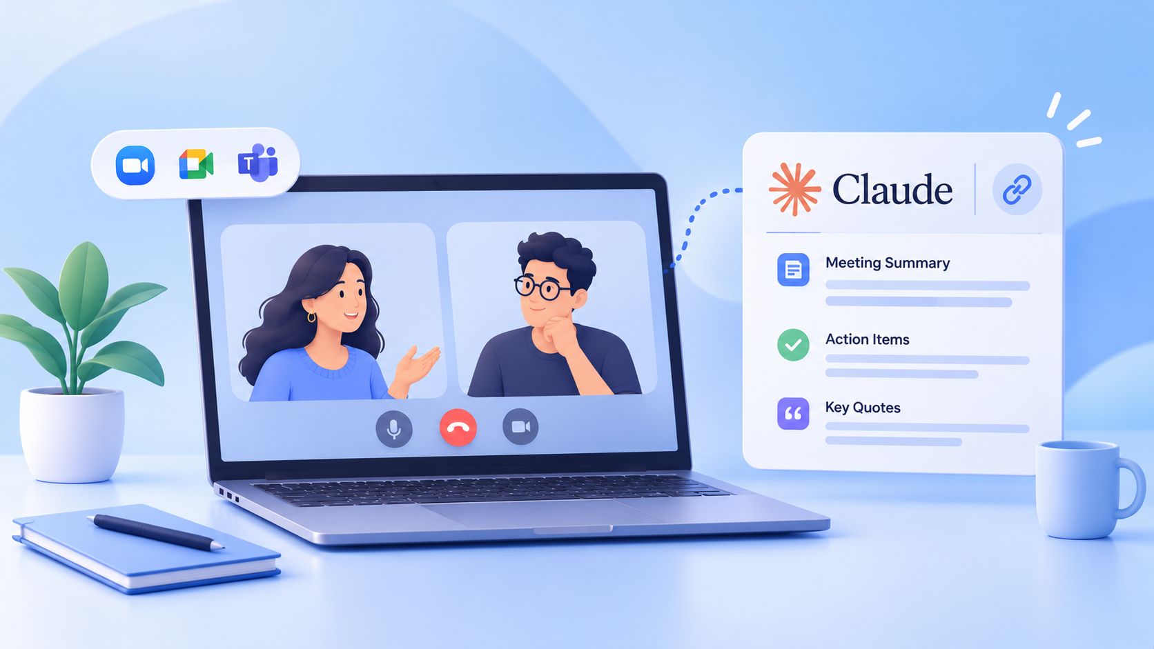AI Meeting Note Takers With Claude Connectors
