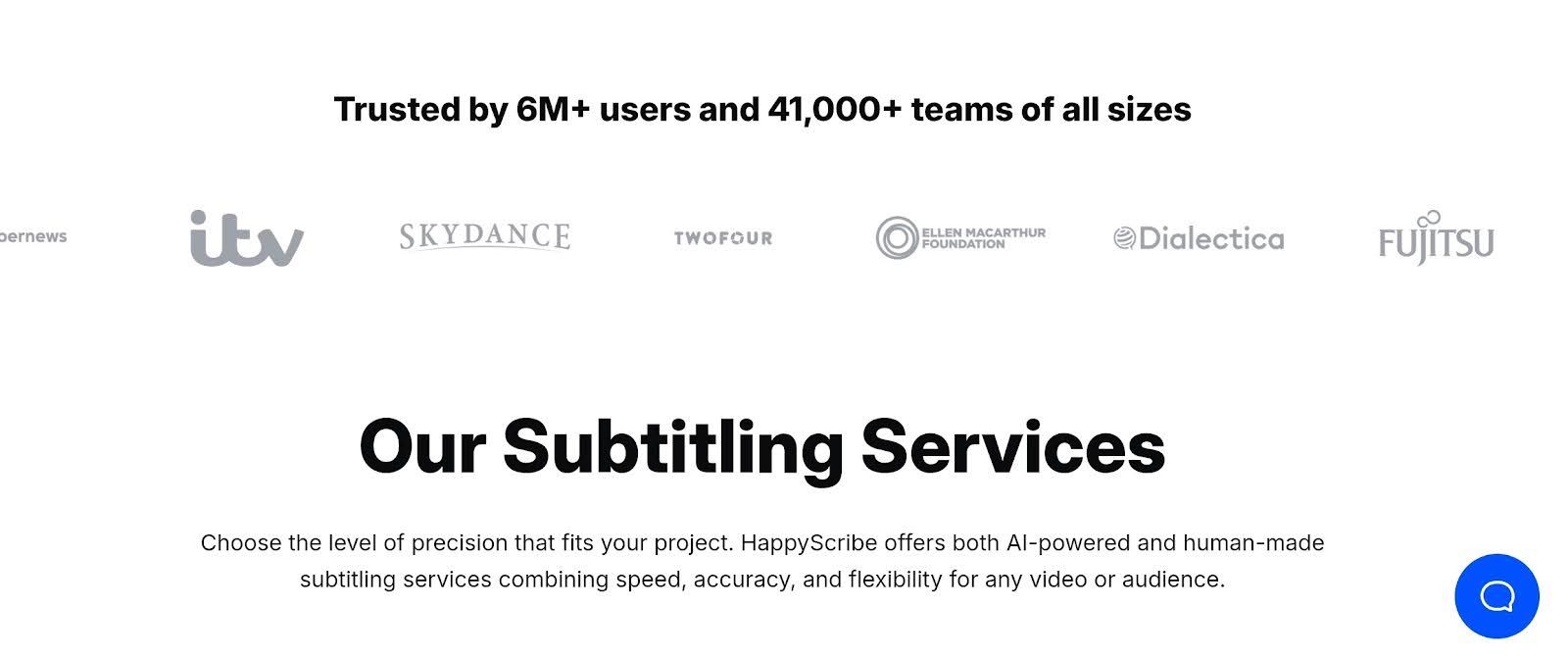 subtitling features happyscribe