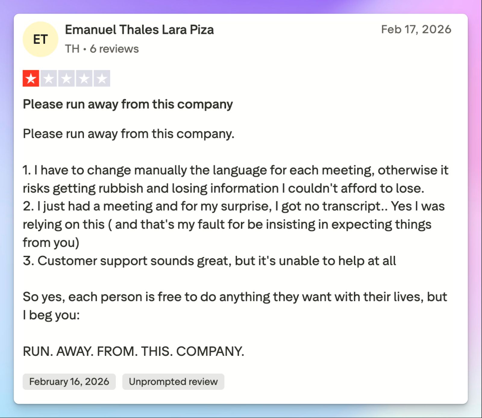 Tactiq meeting notes are inaccurate