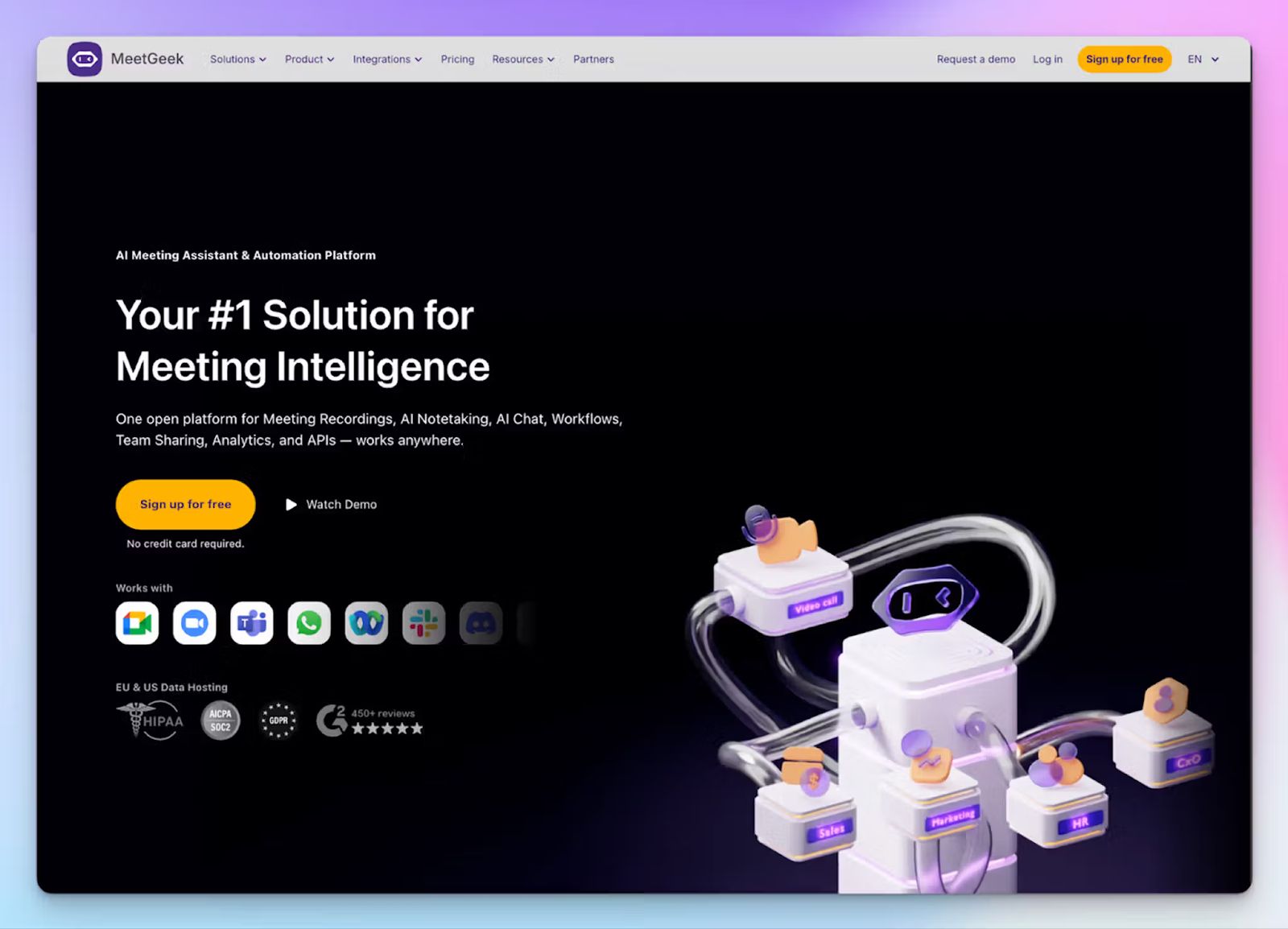 MeetGeek - Granola AI alternative for meeting note taking