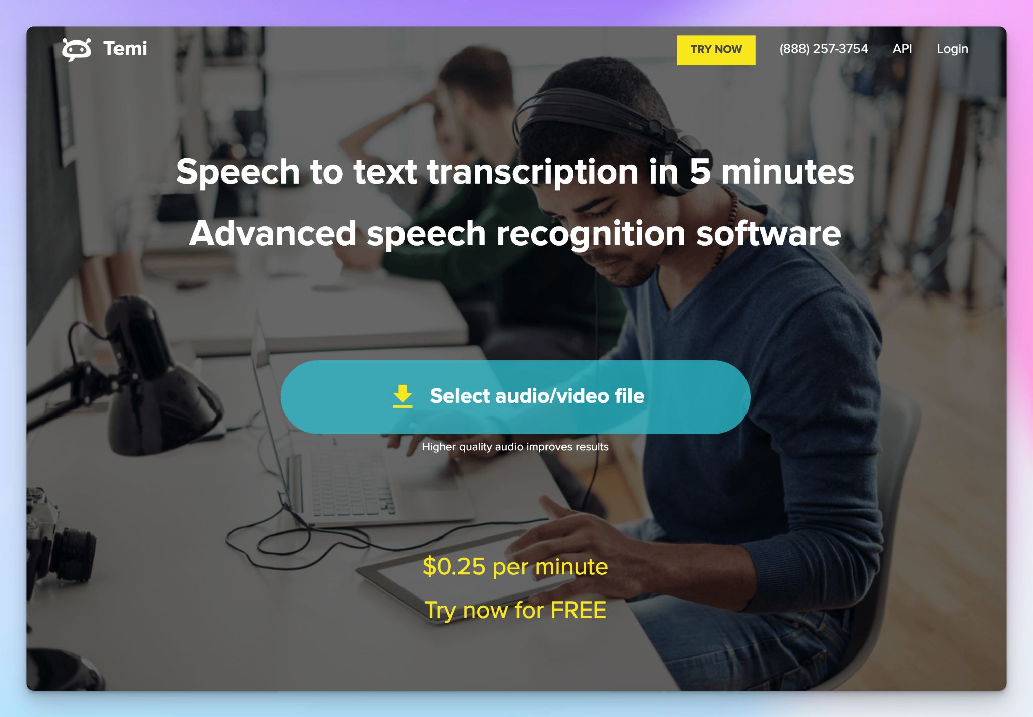 Temi is a transcription software for academic research