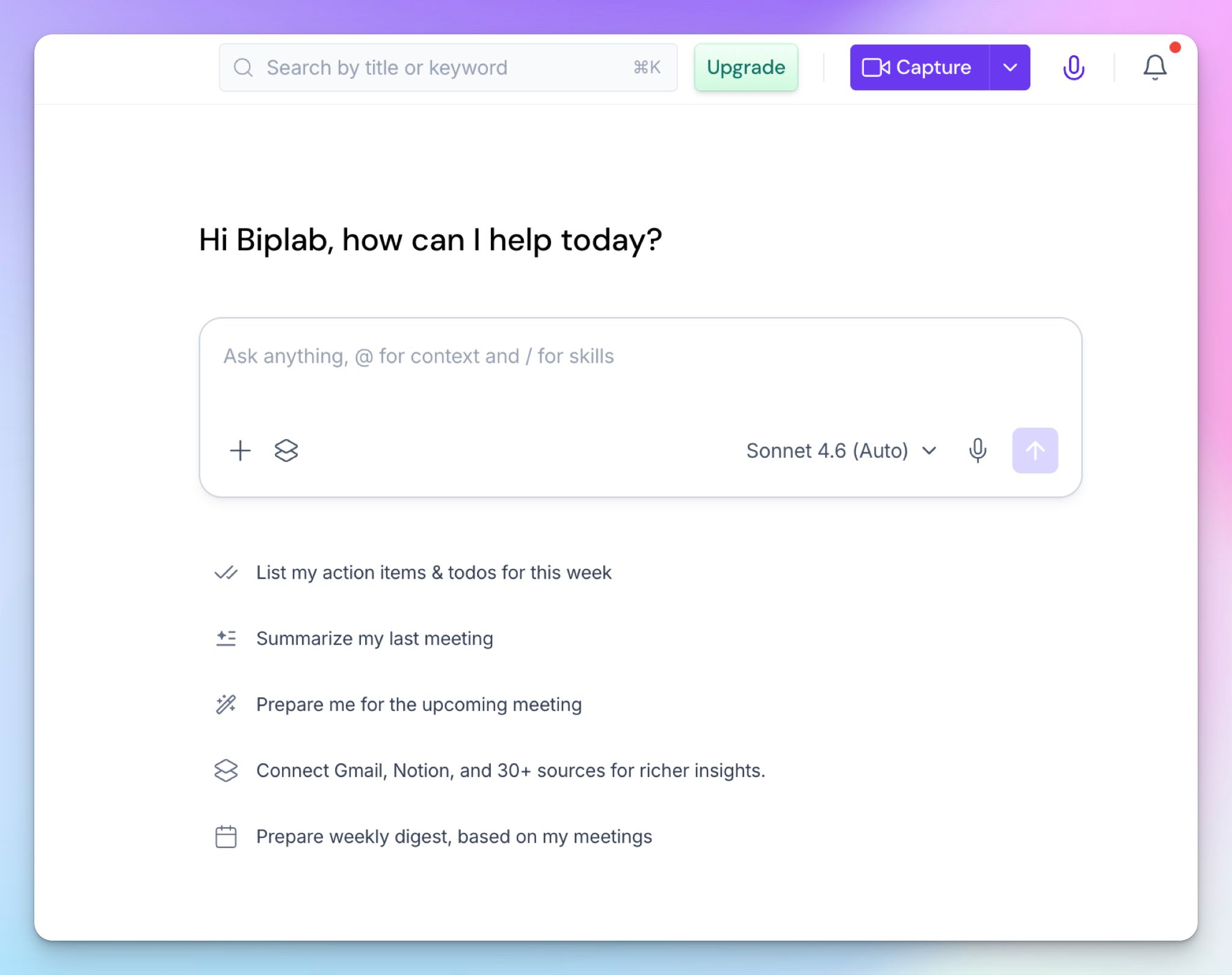 Fireflies AskFred chatbot