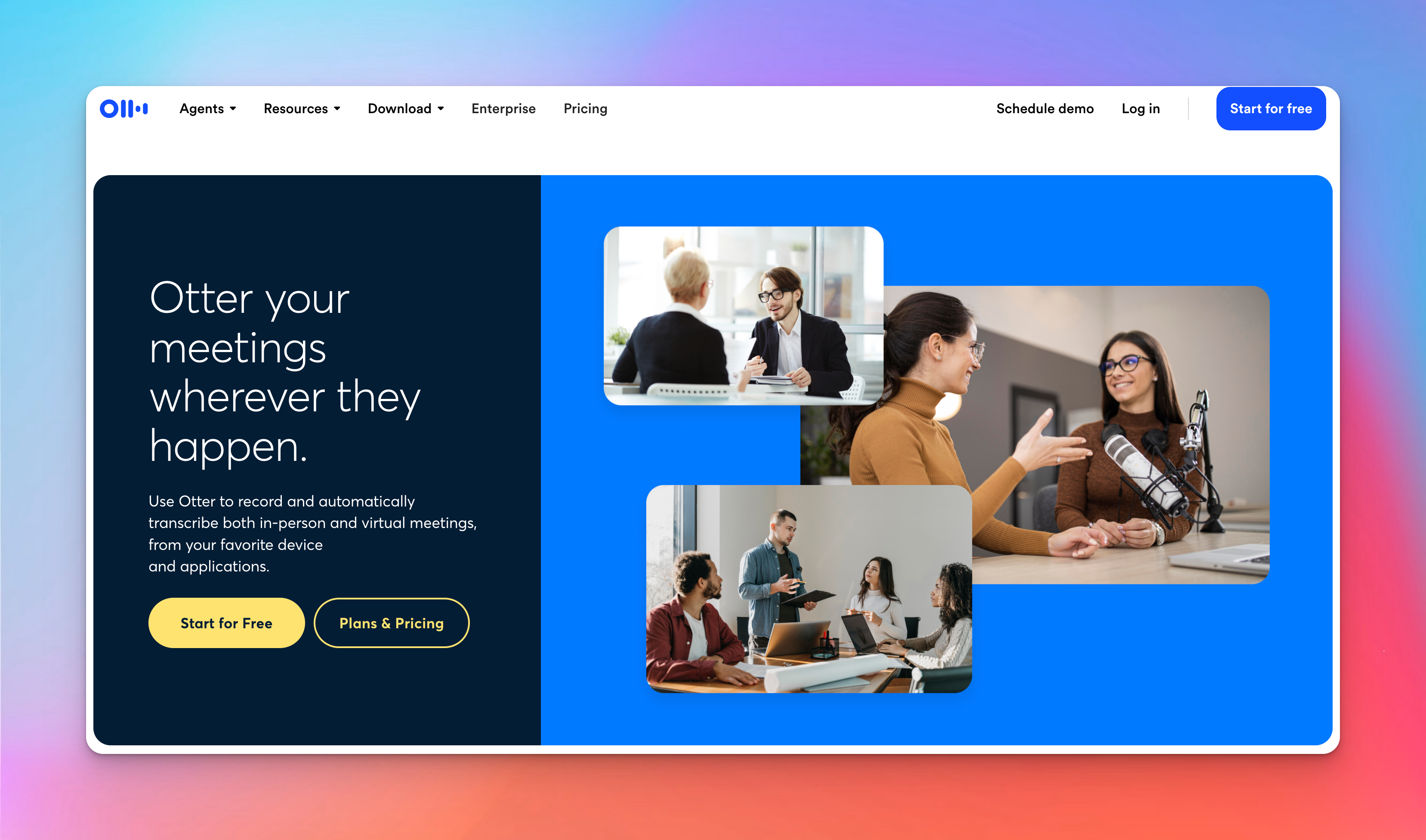 otter ai transcription vs happyscribe