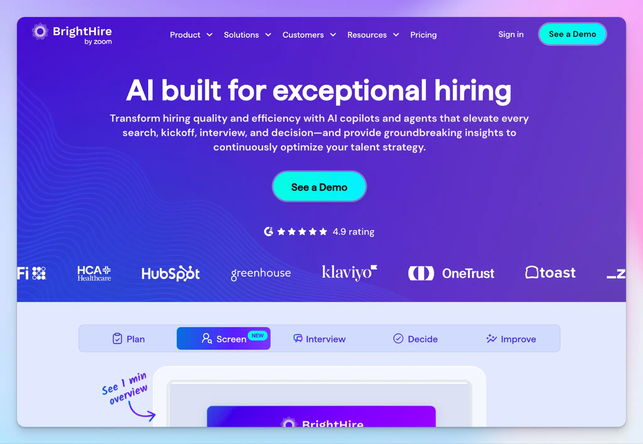 BrightHire - Noota alternative for meeting note taking