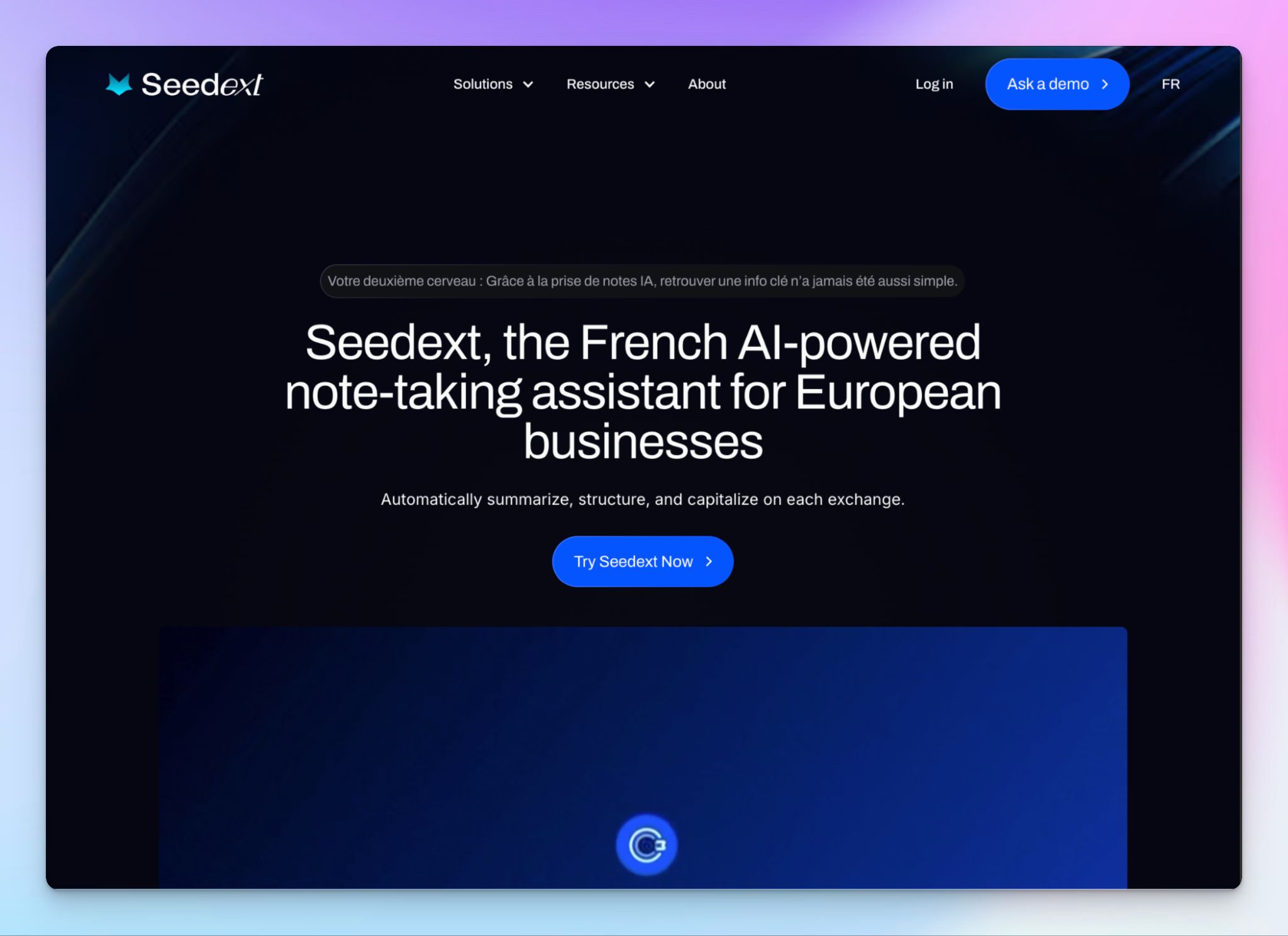 Seedext is an AI note taker for Microsoft Teams in Europe