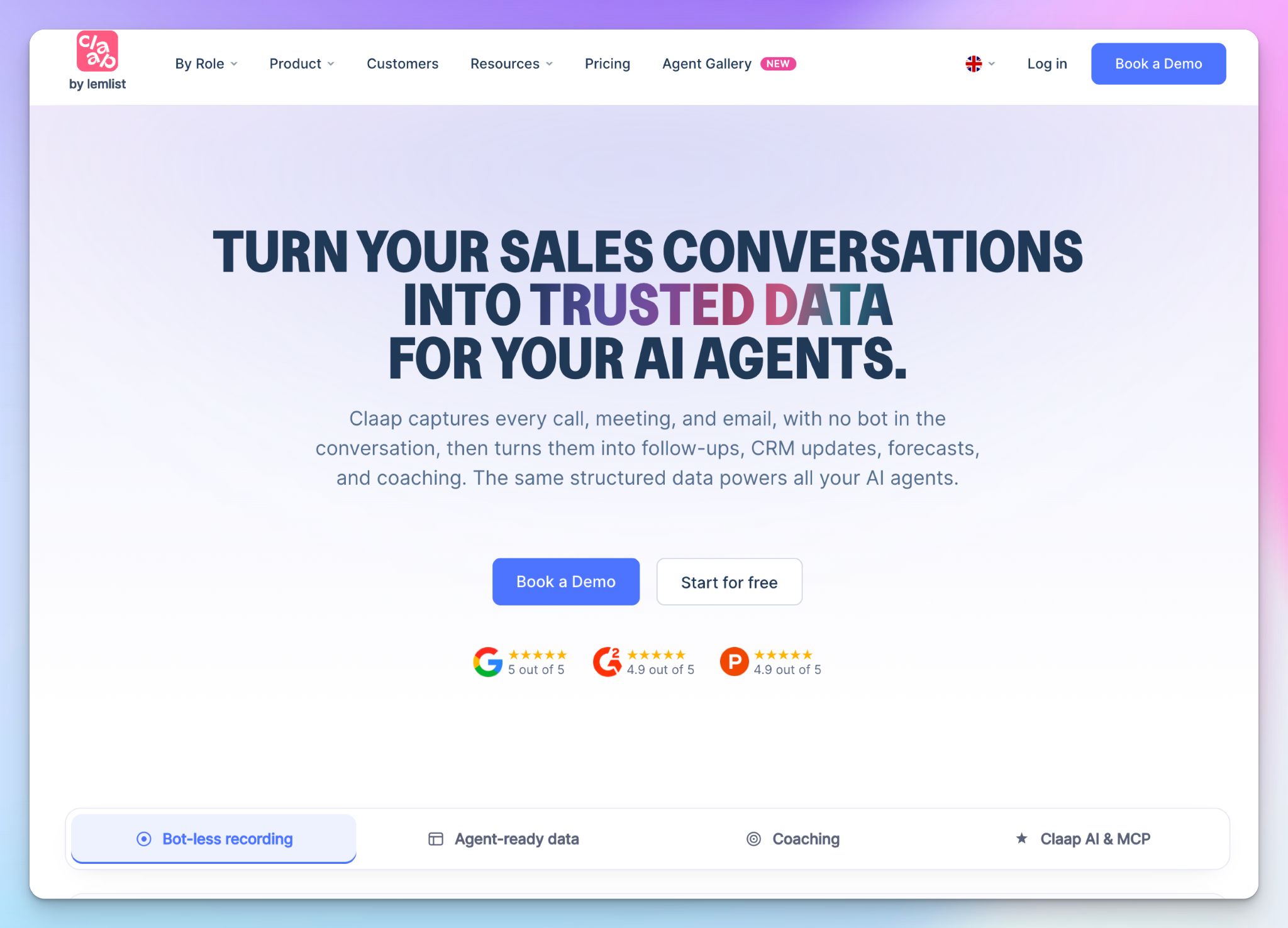 Claap is a European alternative to Grain AI