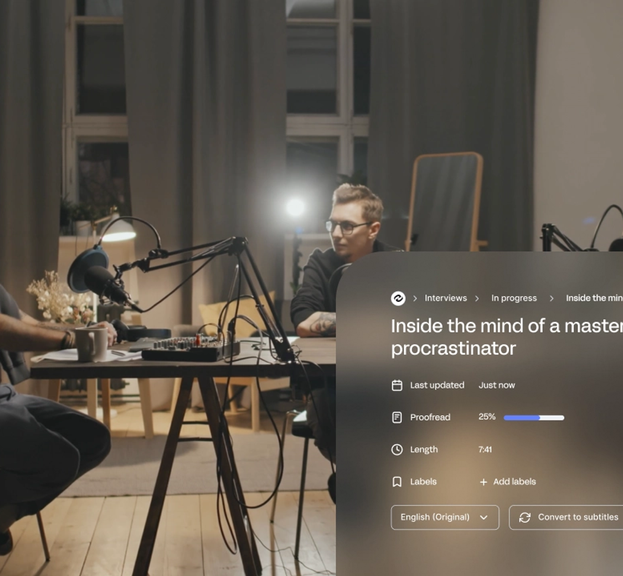 Download vimeo transcription
