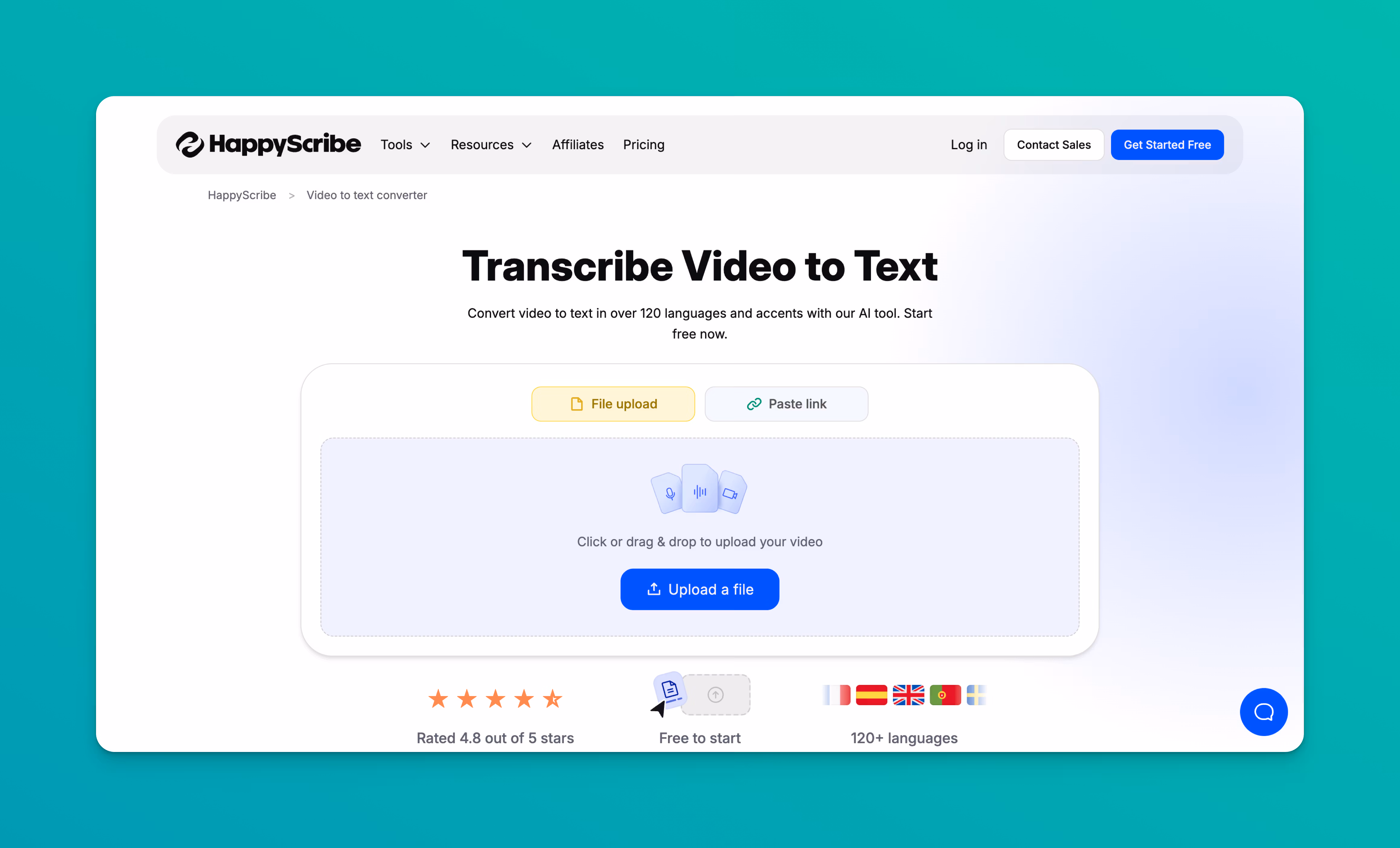 Transcrire une vidéo en texte avec HappyScribe