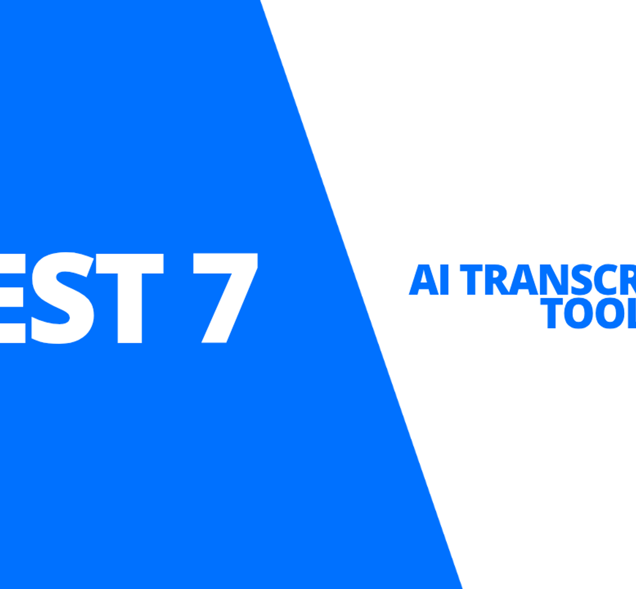 best 7 ai transcription tools