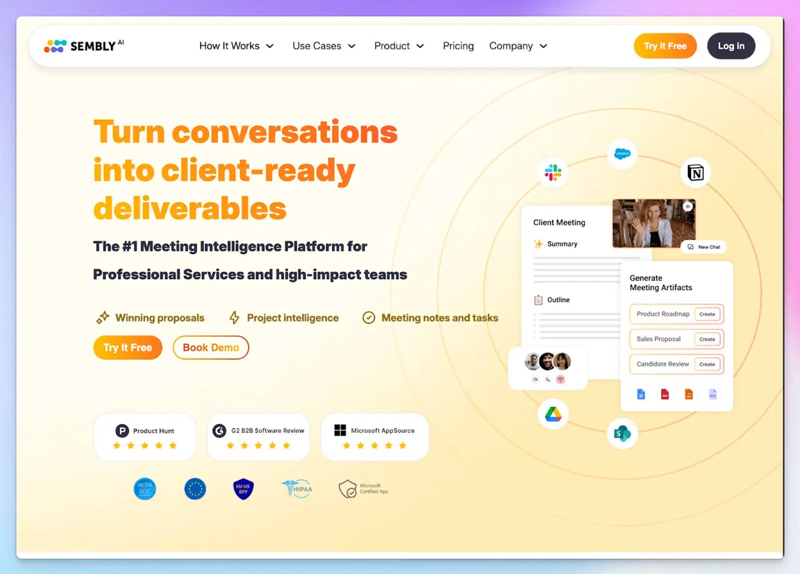 Sembly AI — Bluedot alternative for AI meeting notes