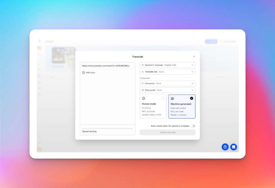 happyscribe key features