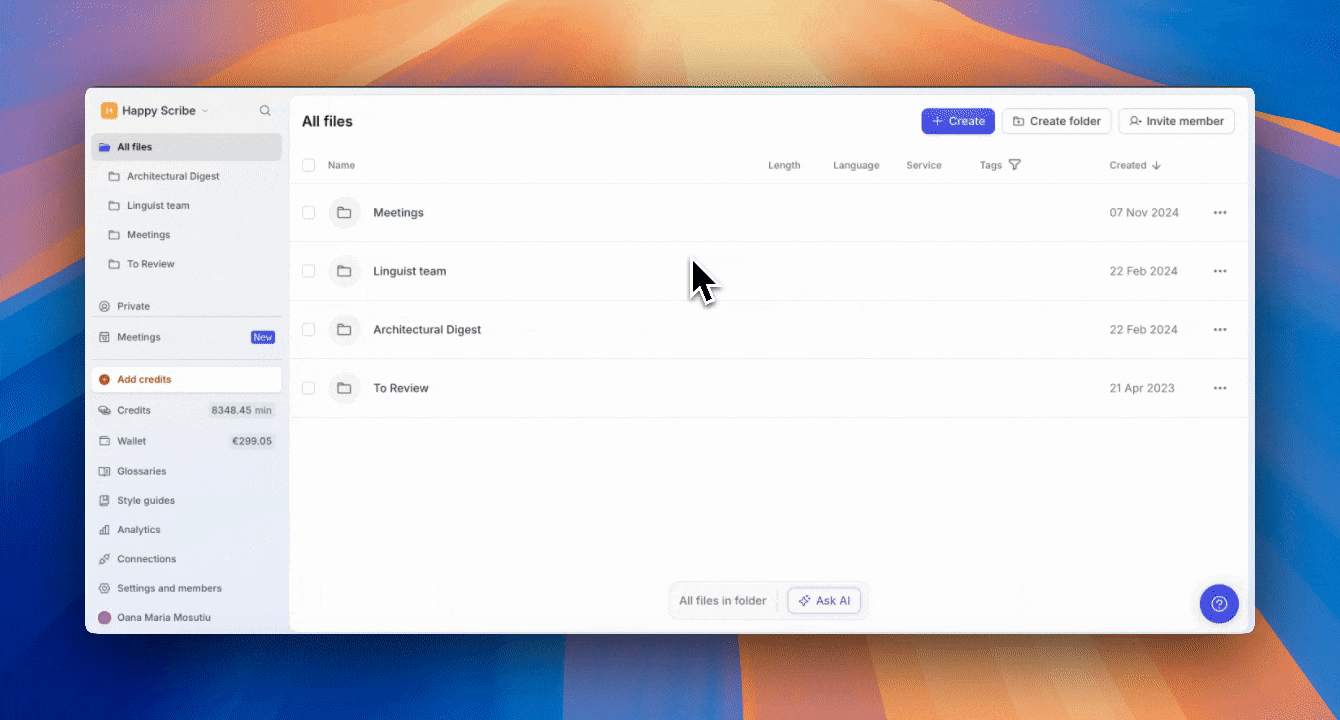 happyscribe meeting notetaker