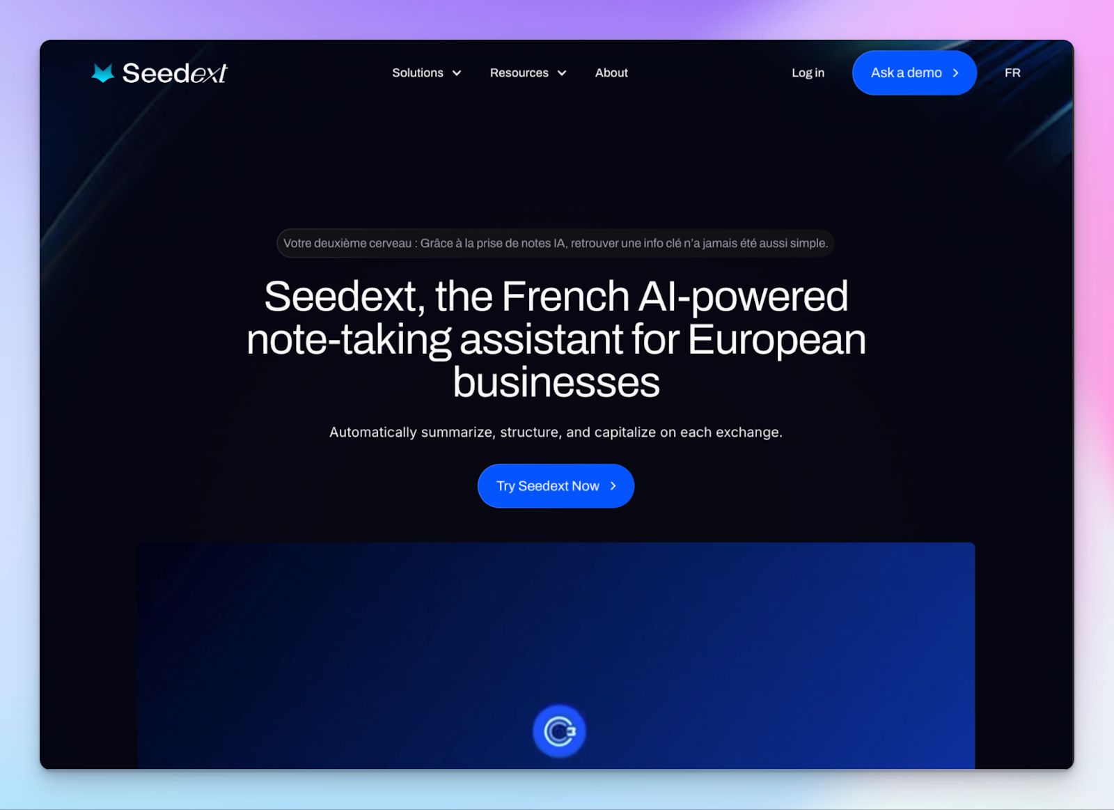 Seedext - AI note takers in Europe