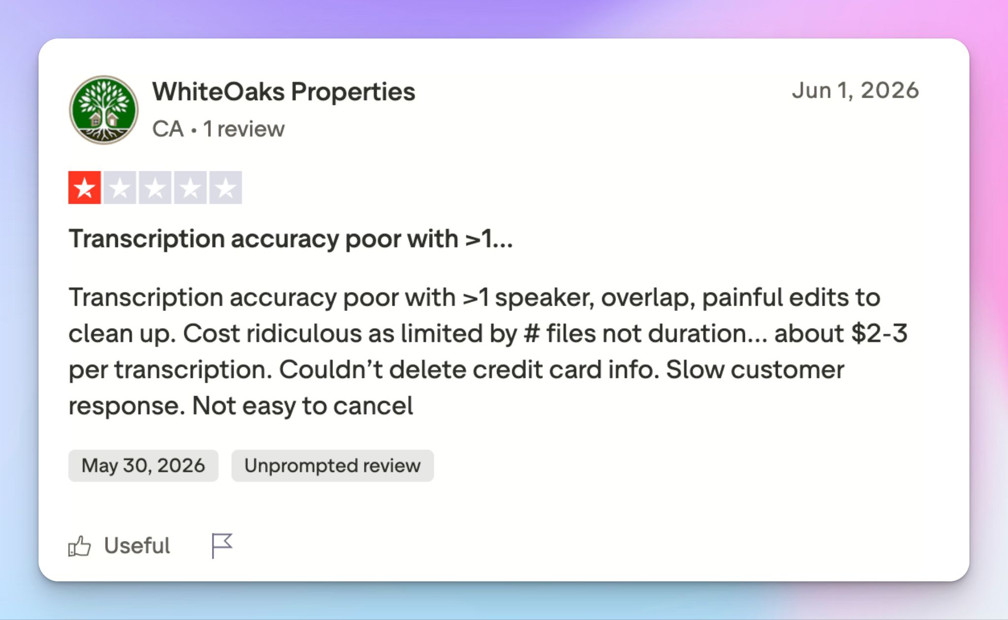 Otter ai user review on unreliable transcripts