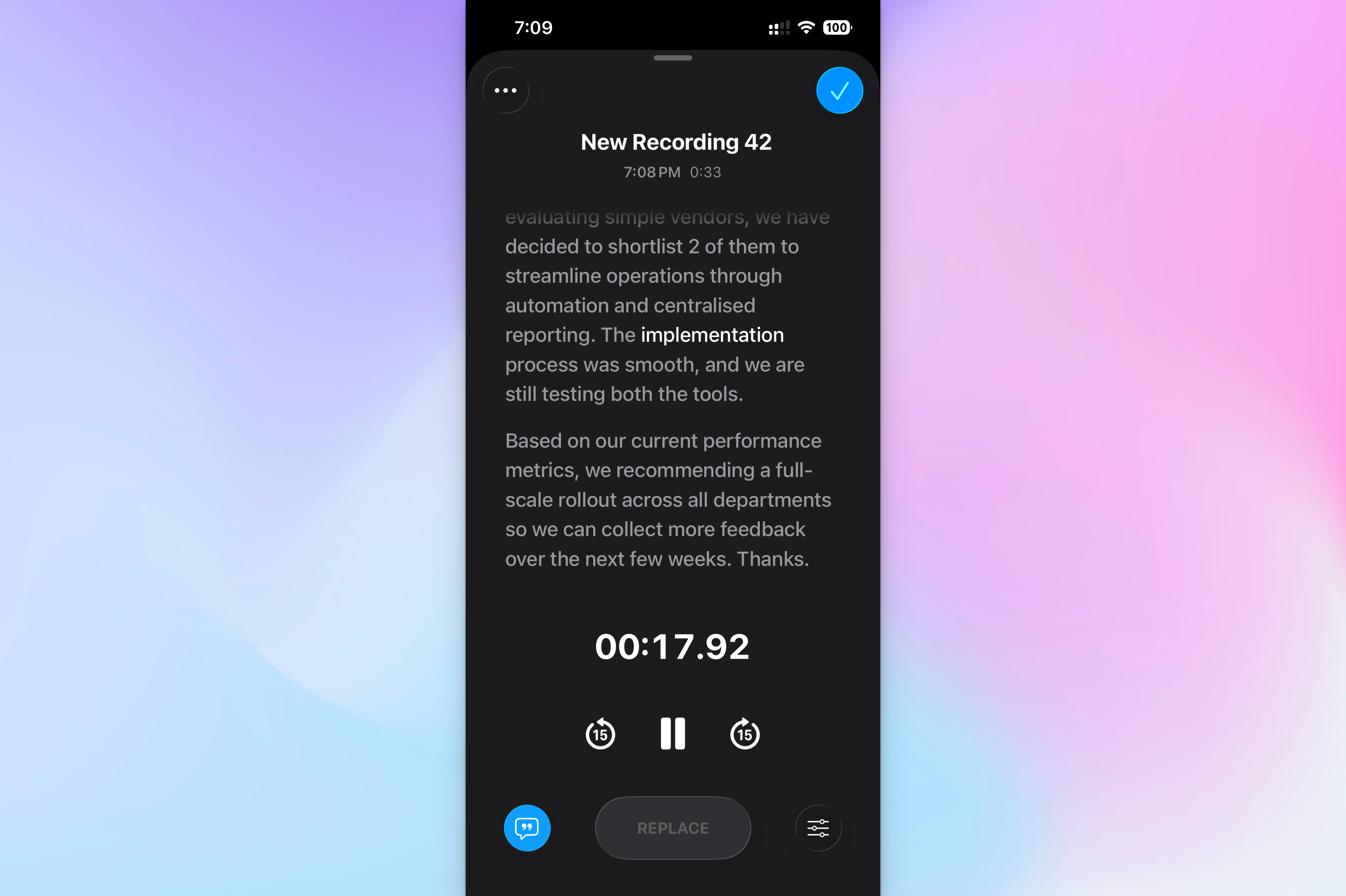 Transcribe audio with Apple Voice Memos