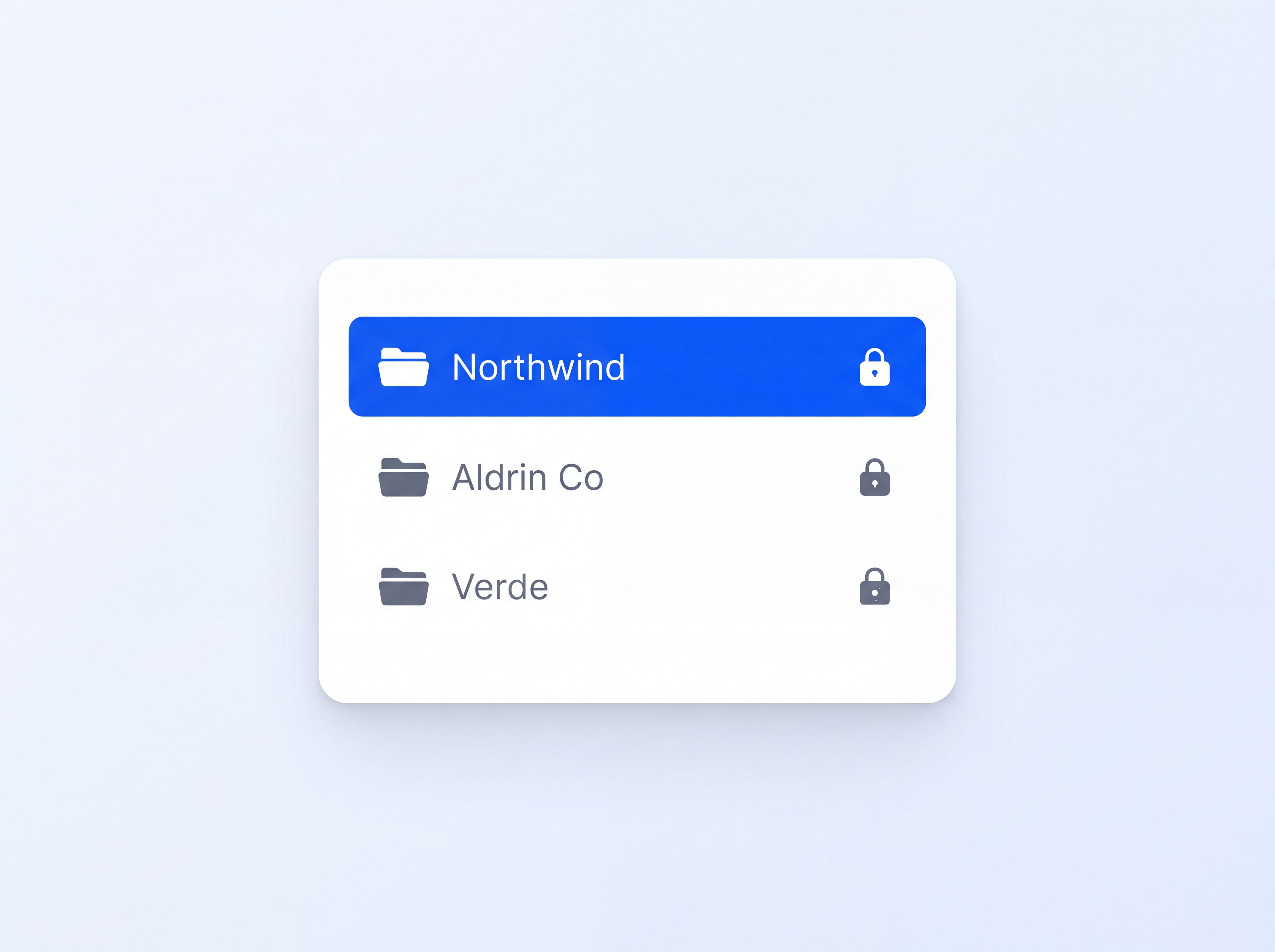 Locked per-client folders in a HappyScribe workspace
