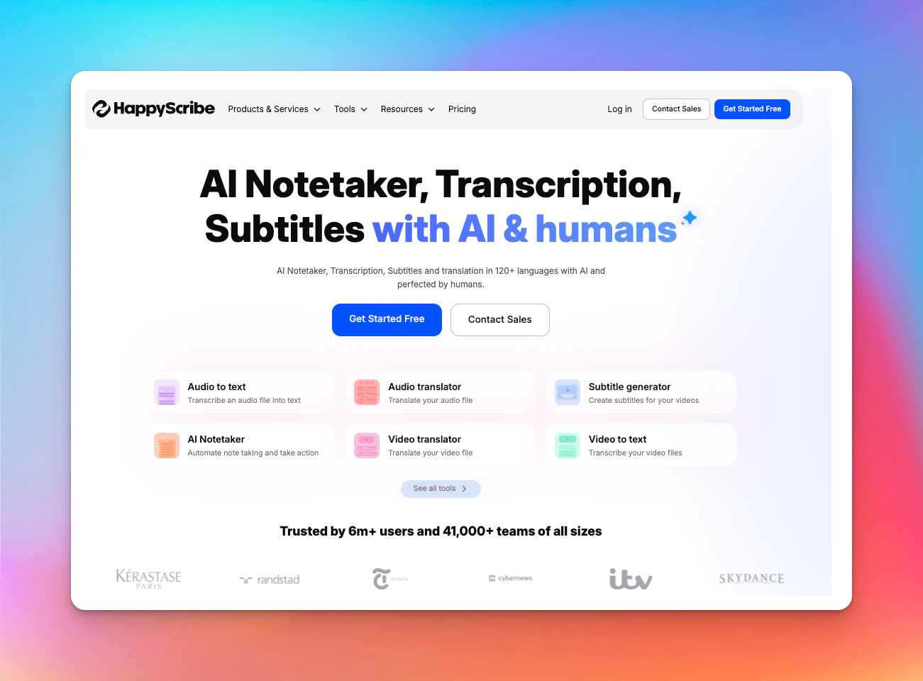 ai meeting notetaker happyscribe