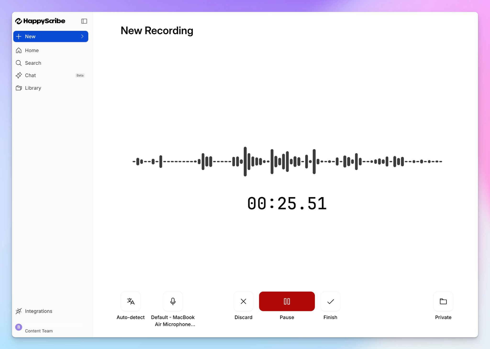 Transcribe bot-free Zoom meetings with HappyScribe
