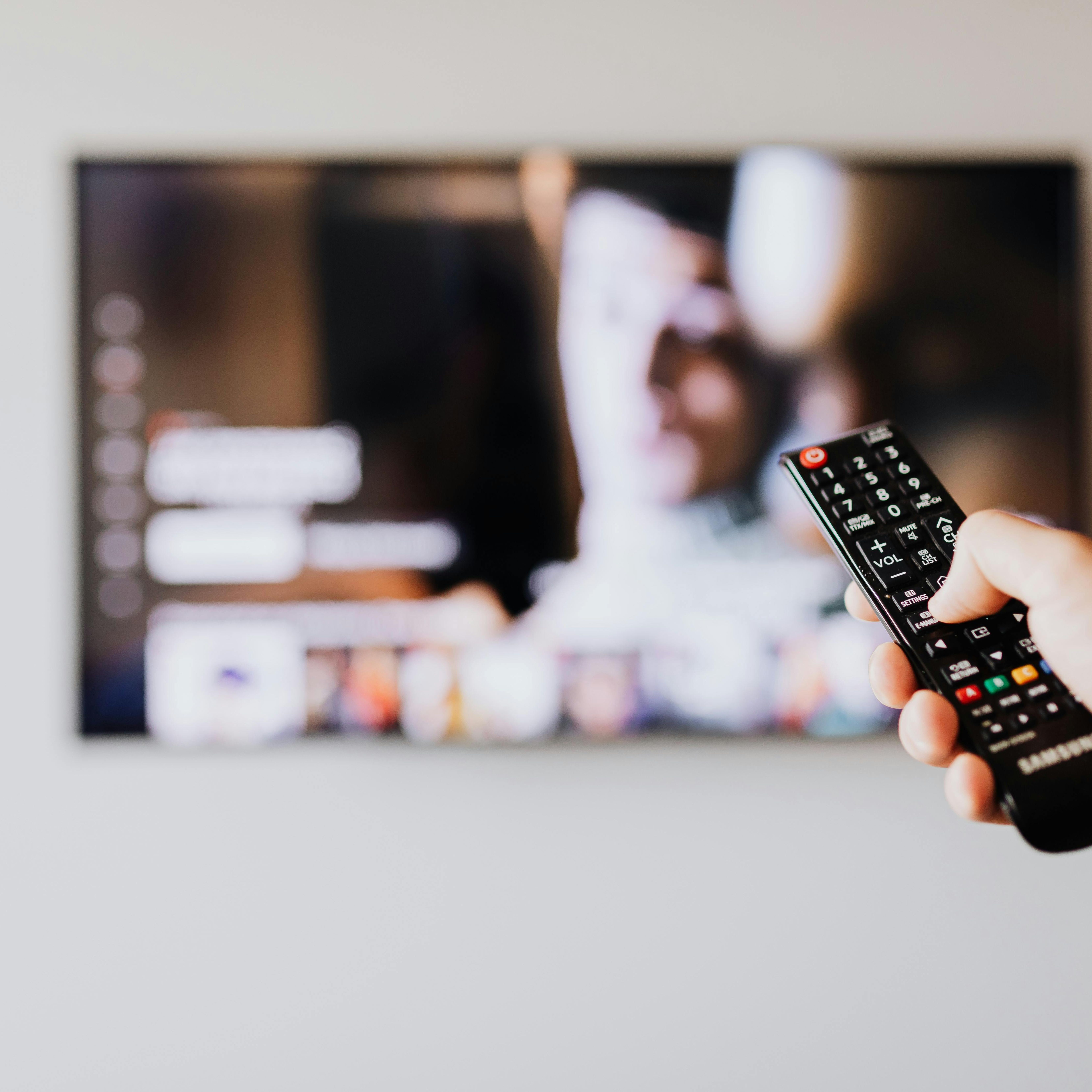 TV with subtitles on