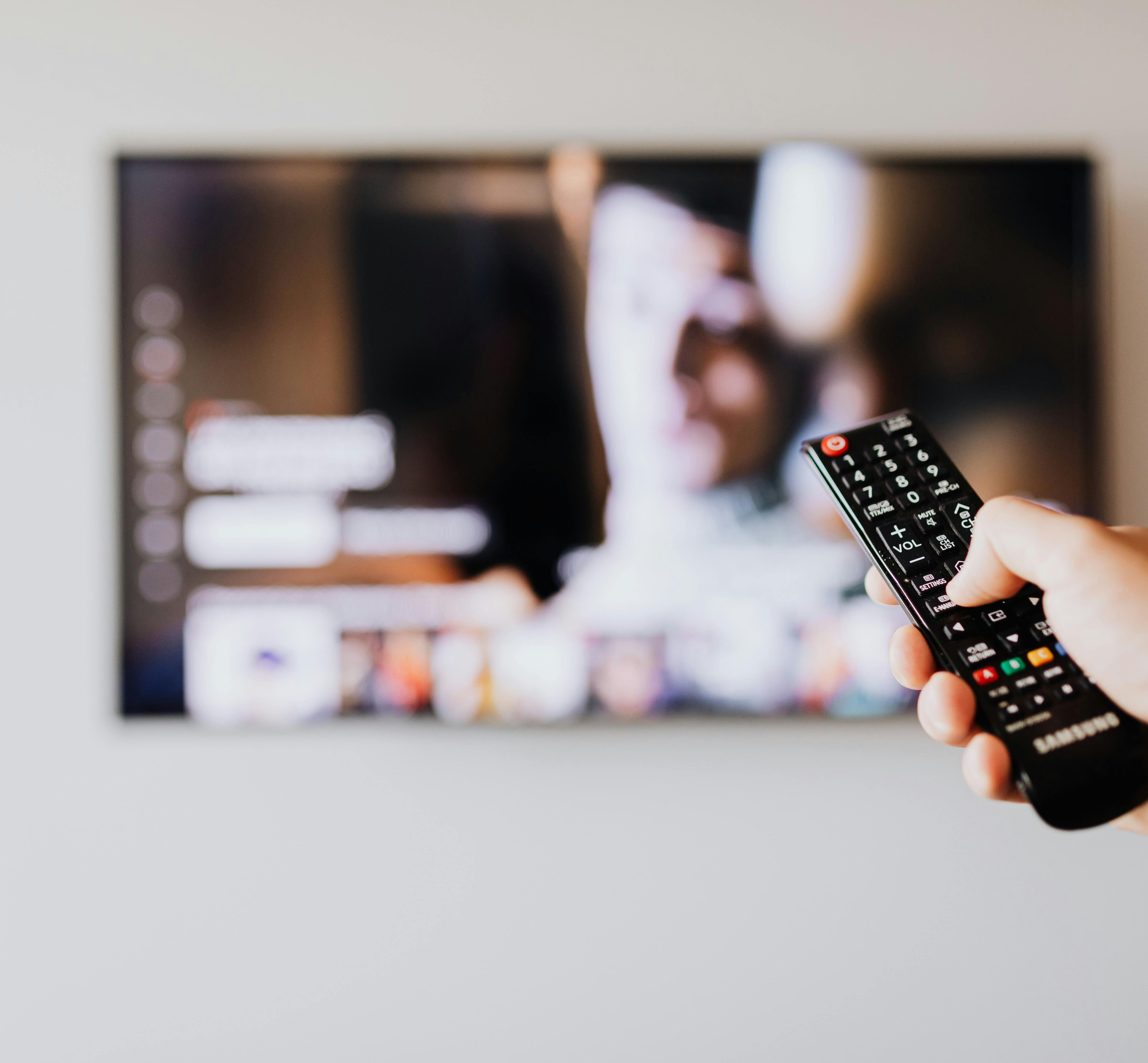 TV with subtitles on