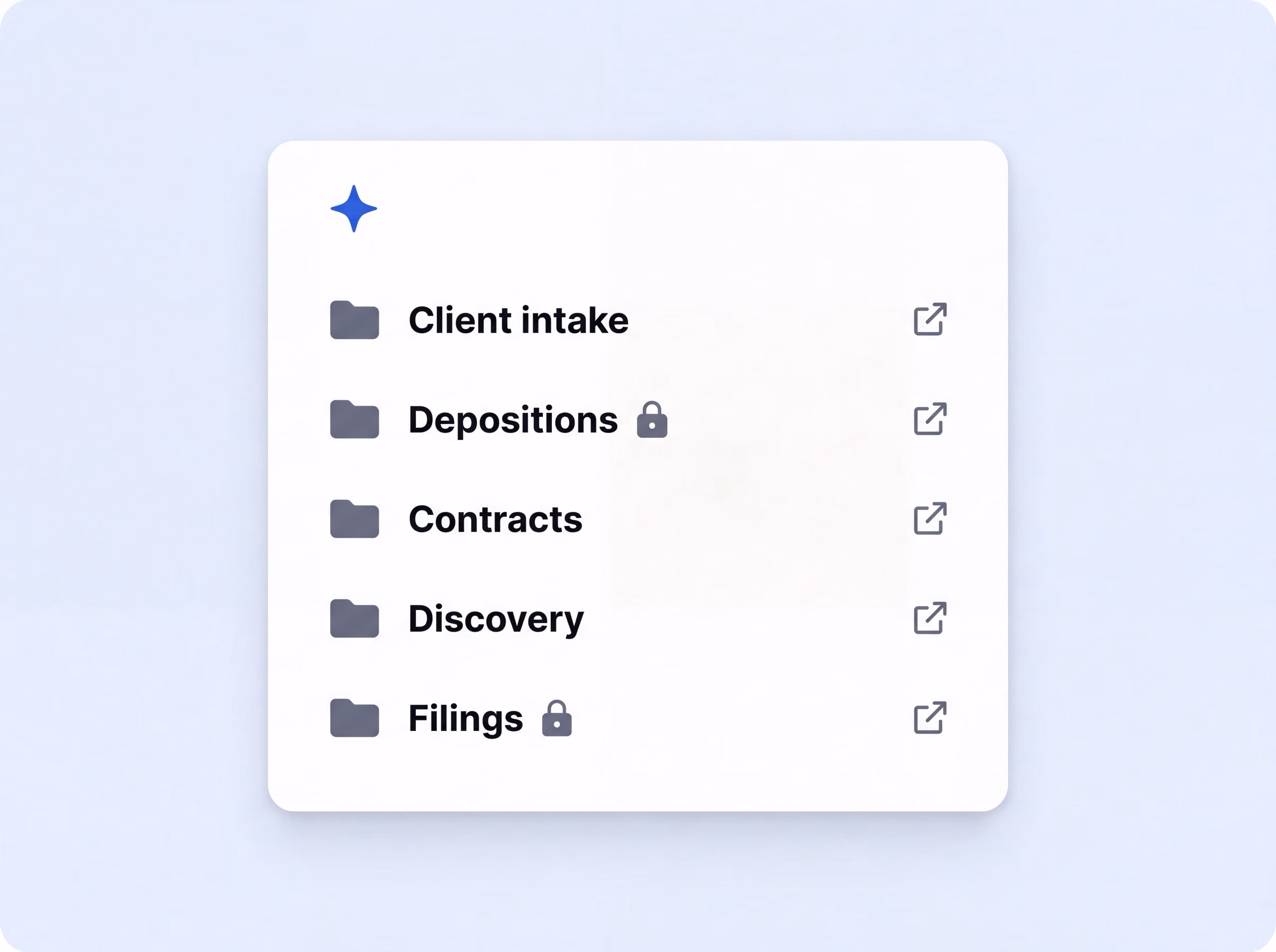 Matter-organized transcript folders in HappyScribe