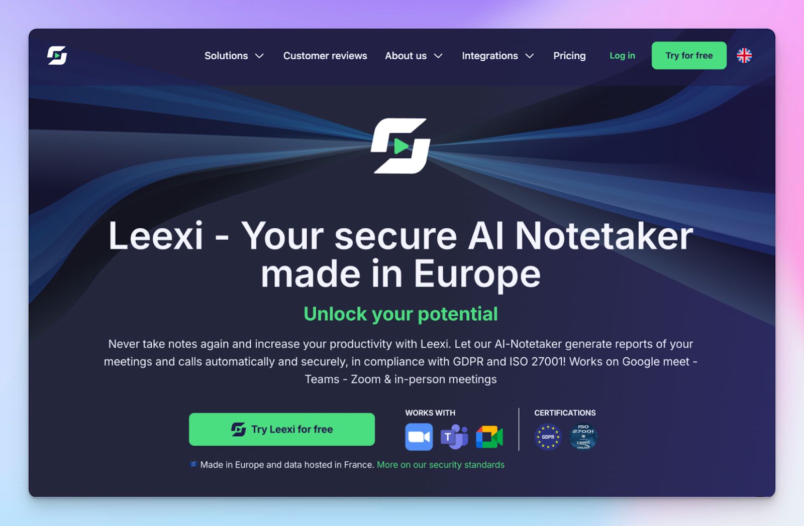 Leexi - AI note takers in Europe