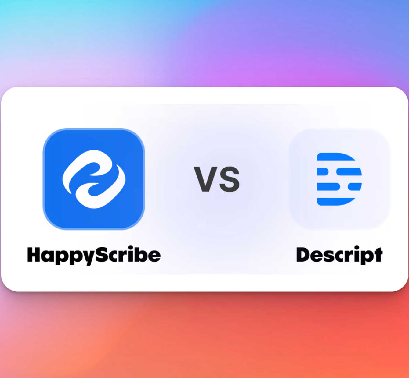 happyscribe vs descript