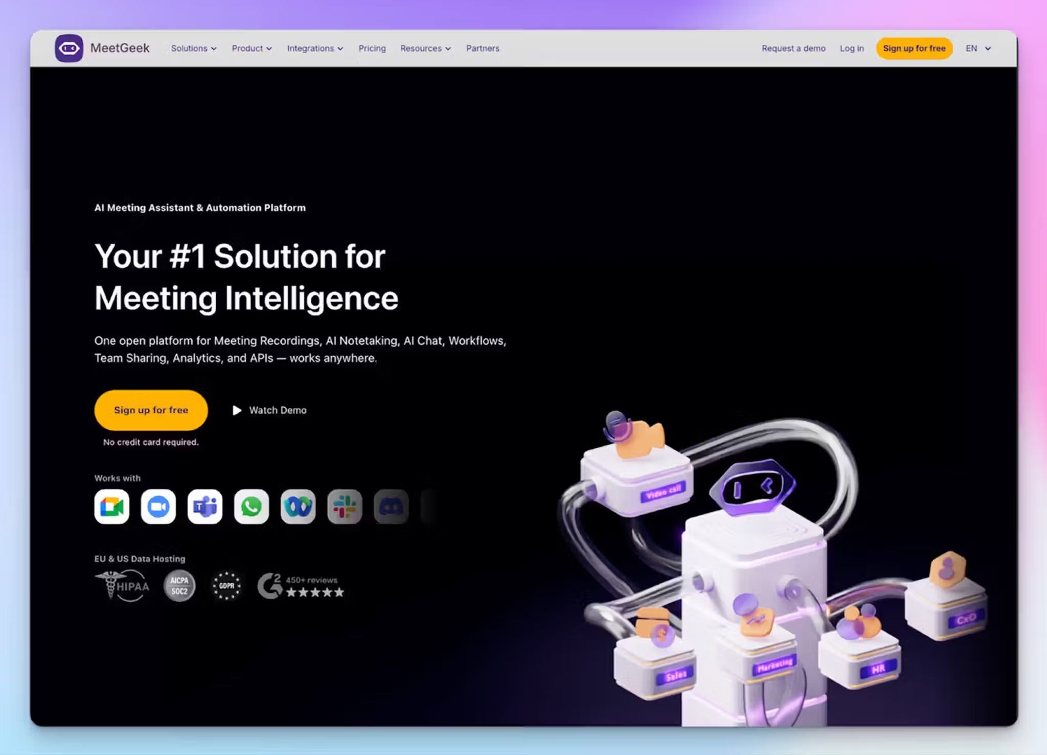 MeetGeek is an AI note taker for Microsoft Teams in Europe