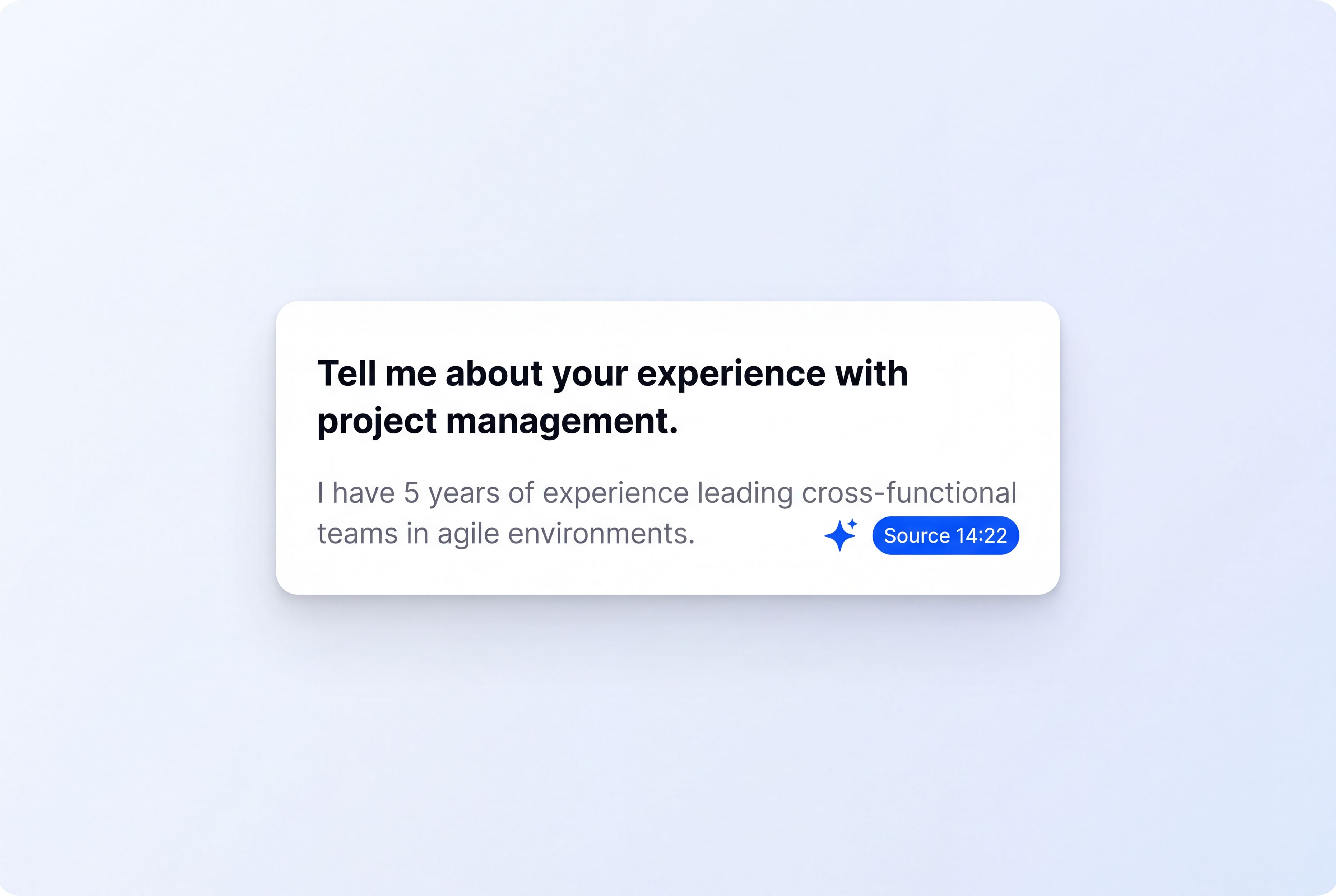 AI Chat UI mockup