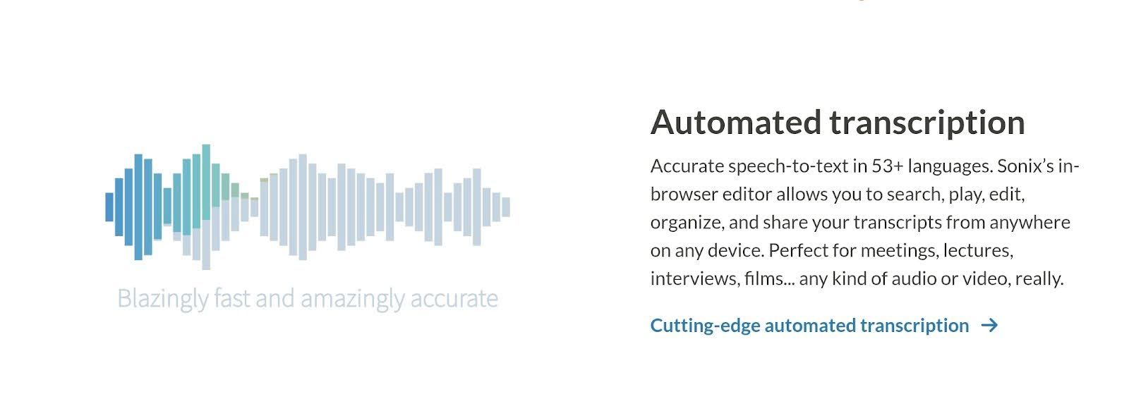 sonix ai functionalities