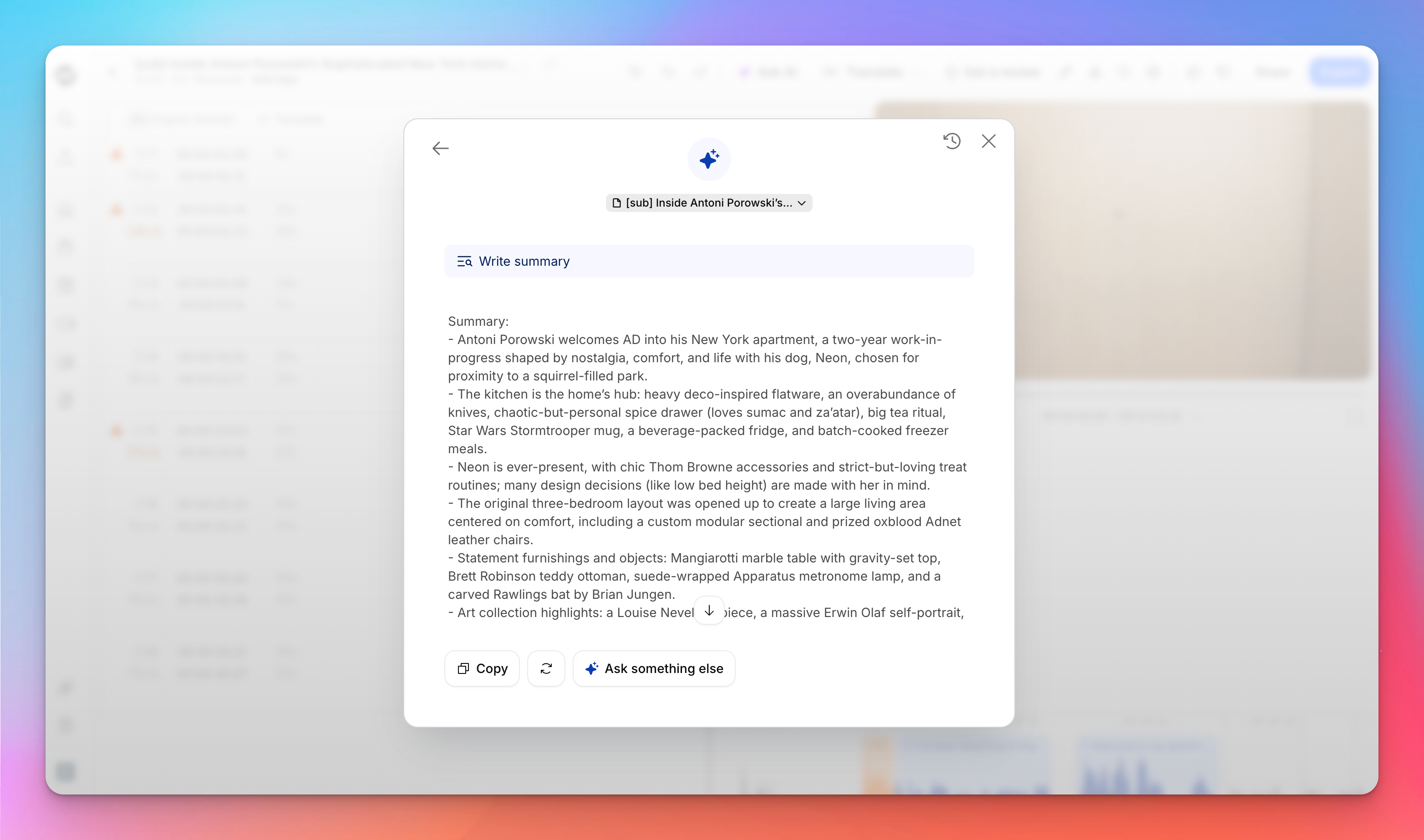 Summarize meetings, video content, or audio content with HappyScribe's AI summary feature