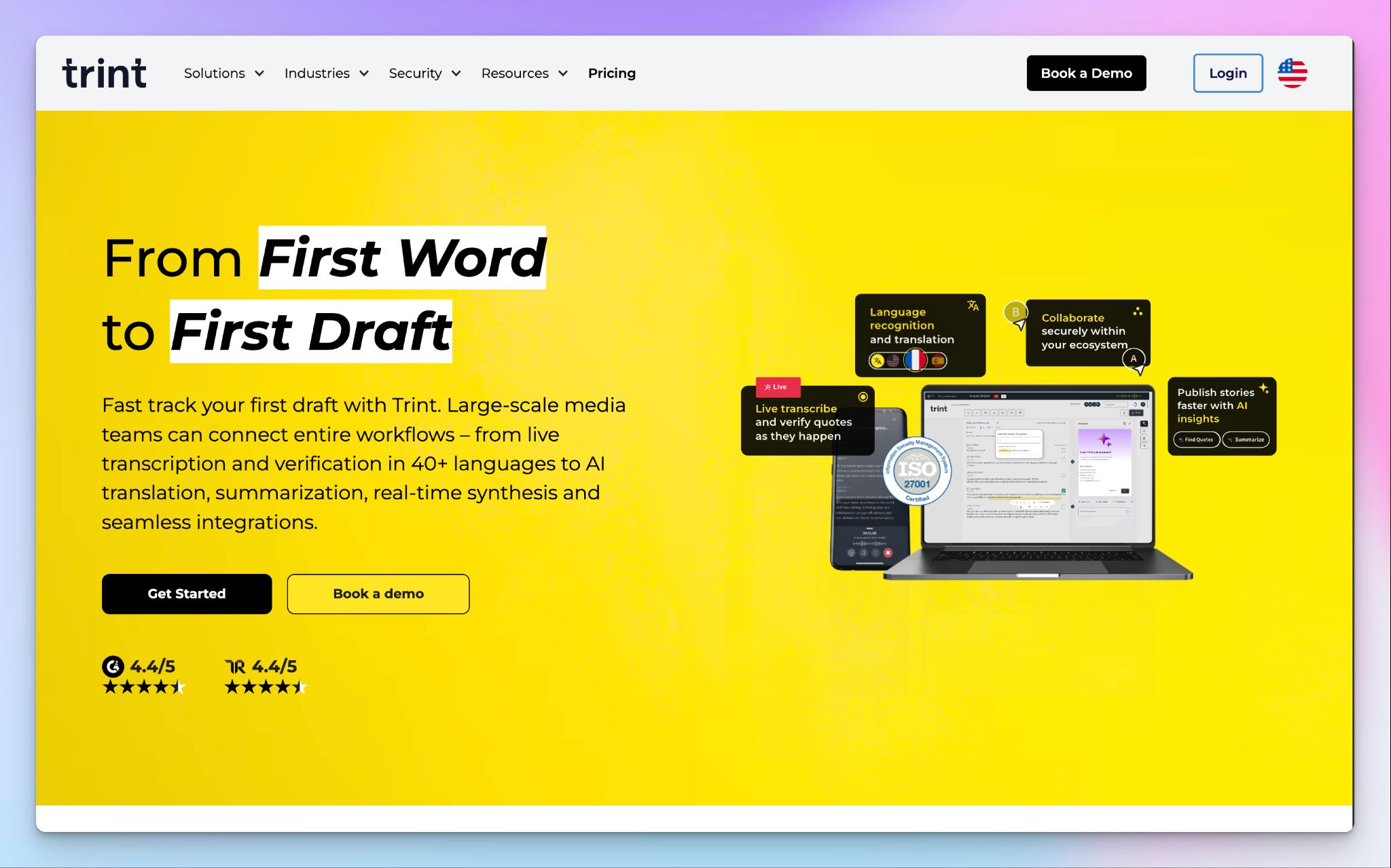 Trint is a transcription software for qualitative research
