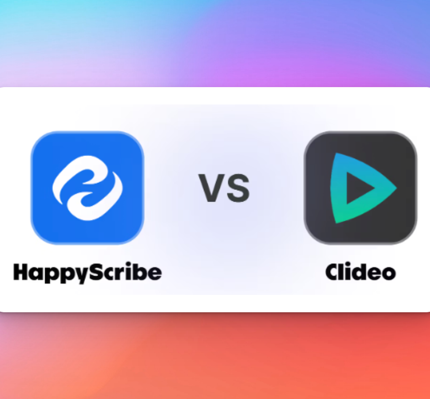 happyscribe vs clideo