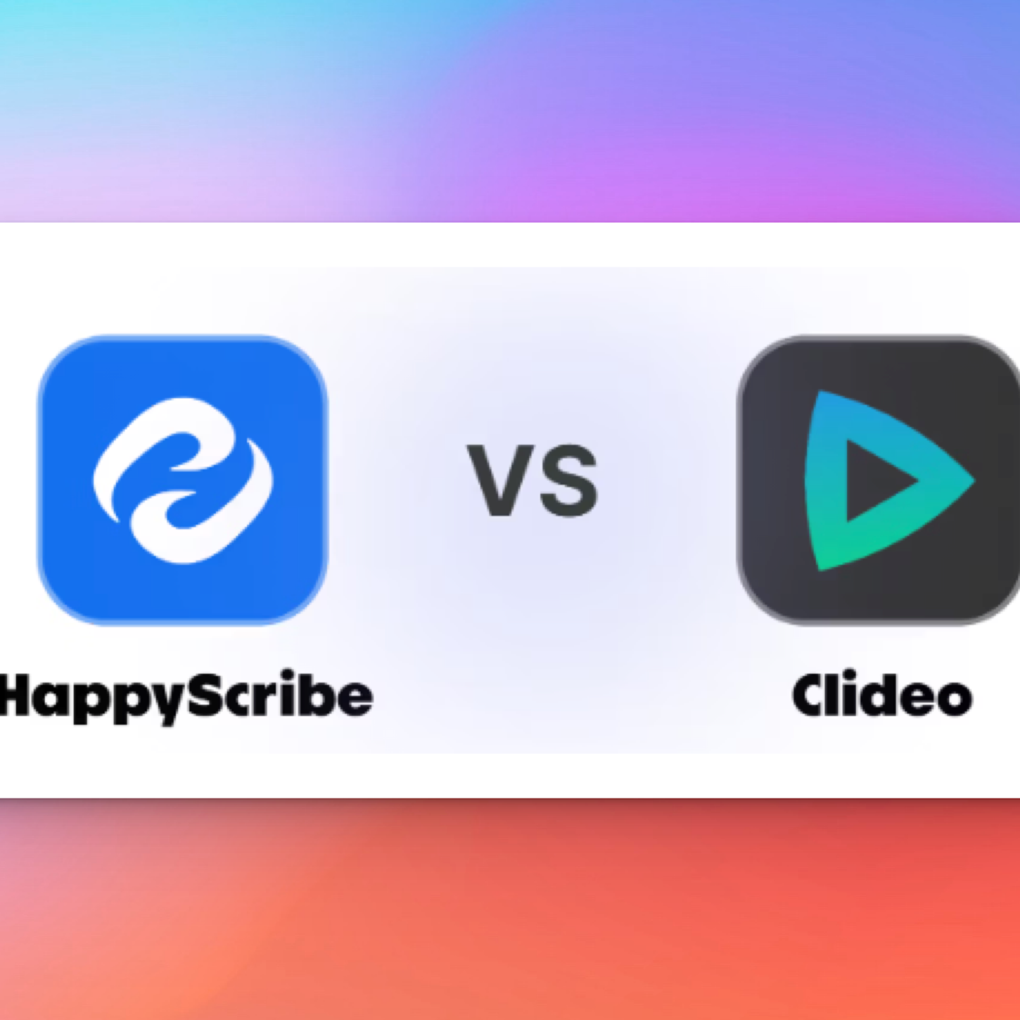 happyscribe vs clideo