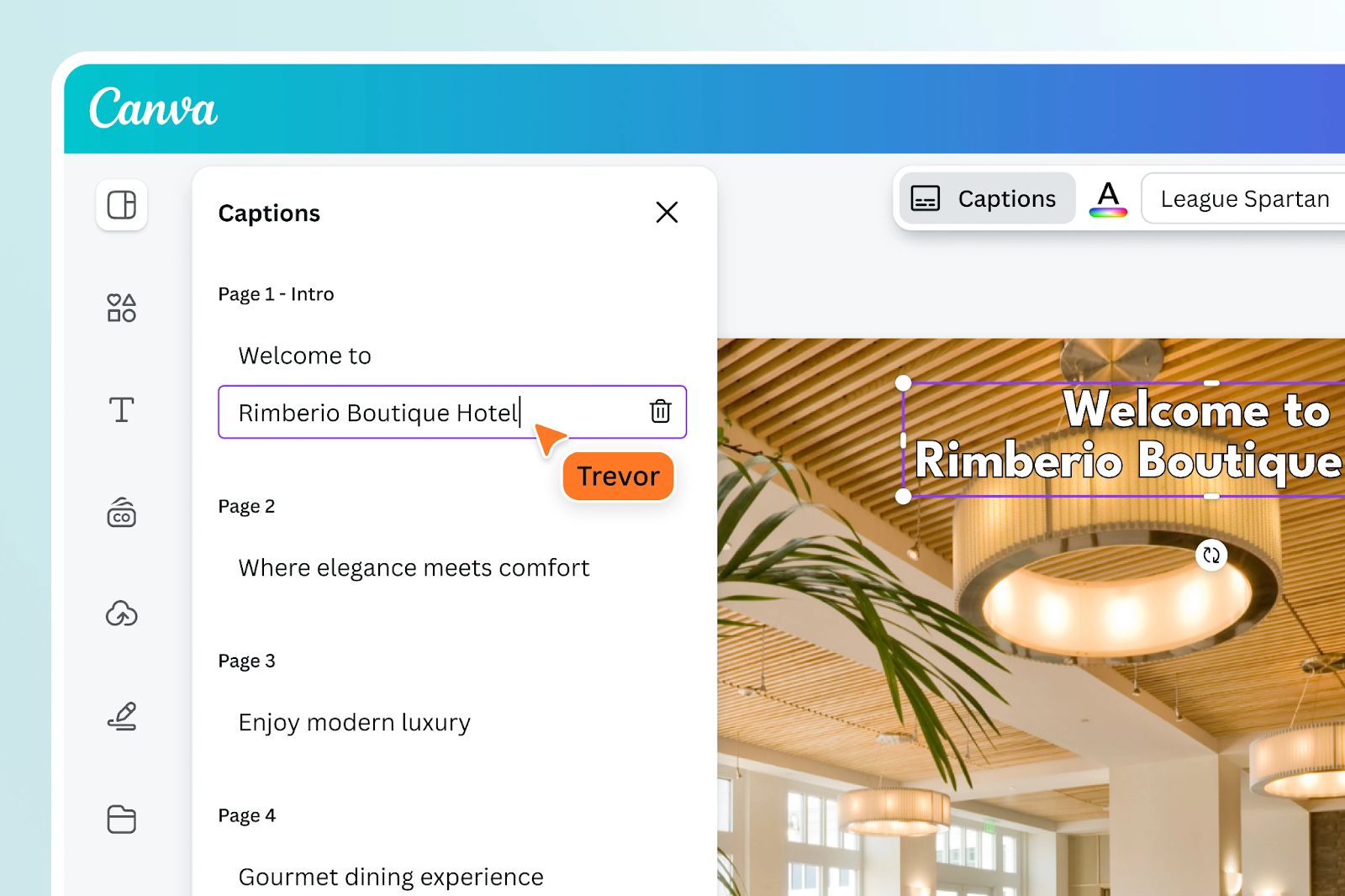 Add  subtitles on Canva Video
