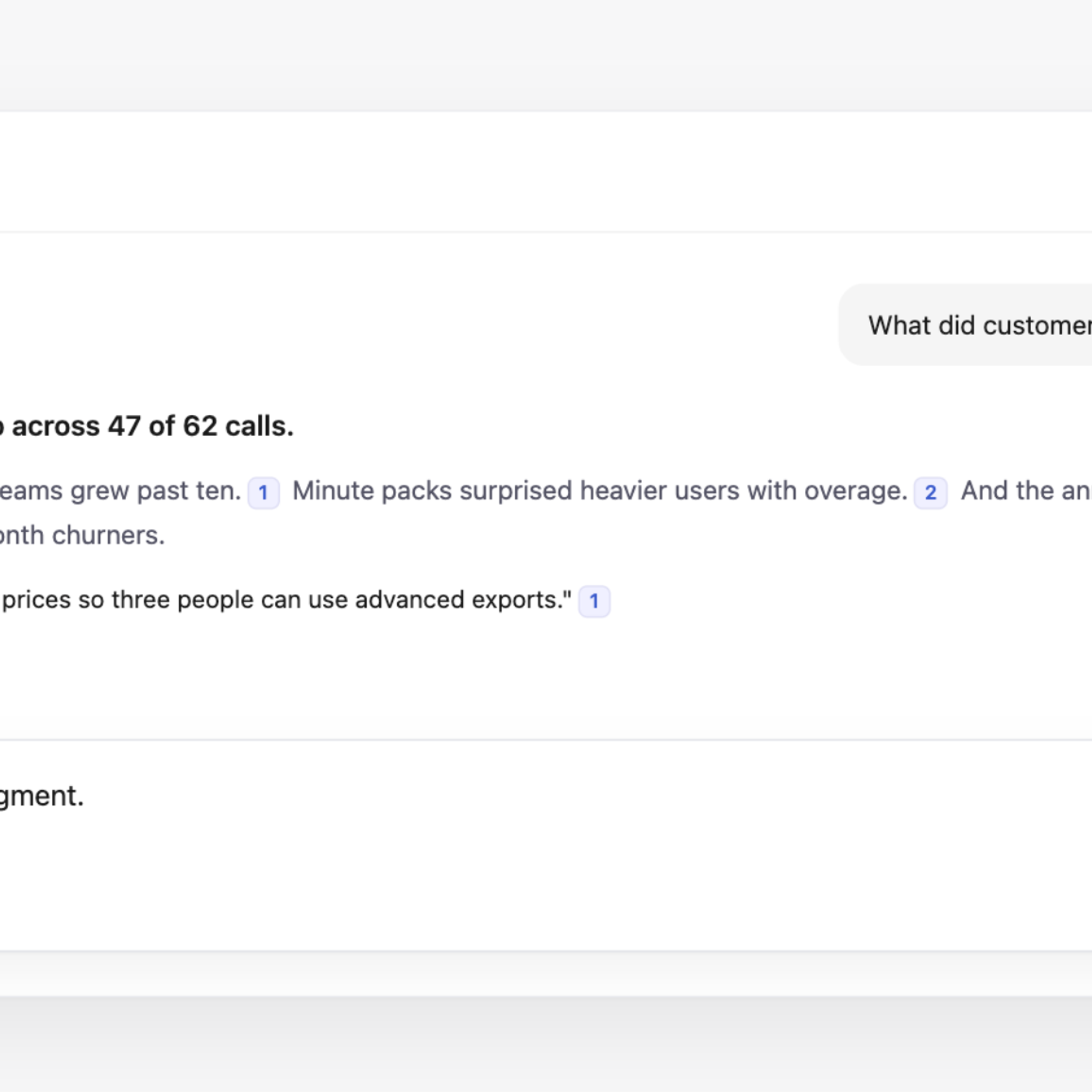HappyScribe's AI chat