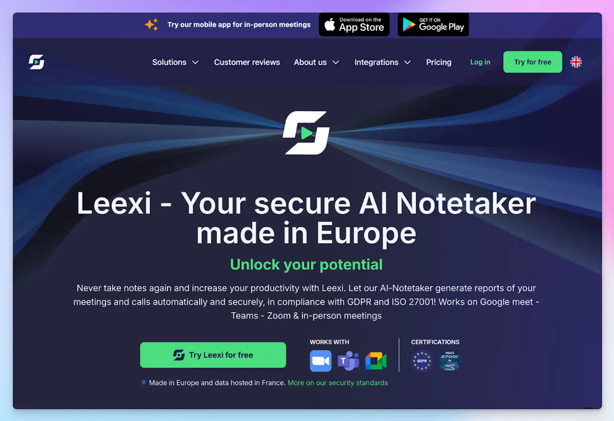 Leexi - Noota AI alternative for meeting note taking