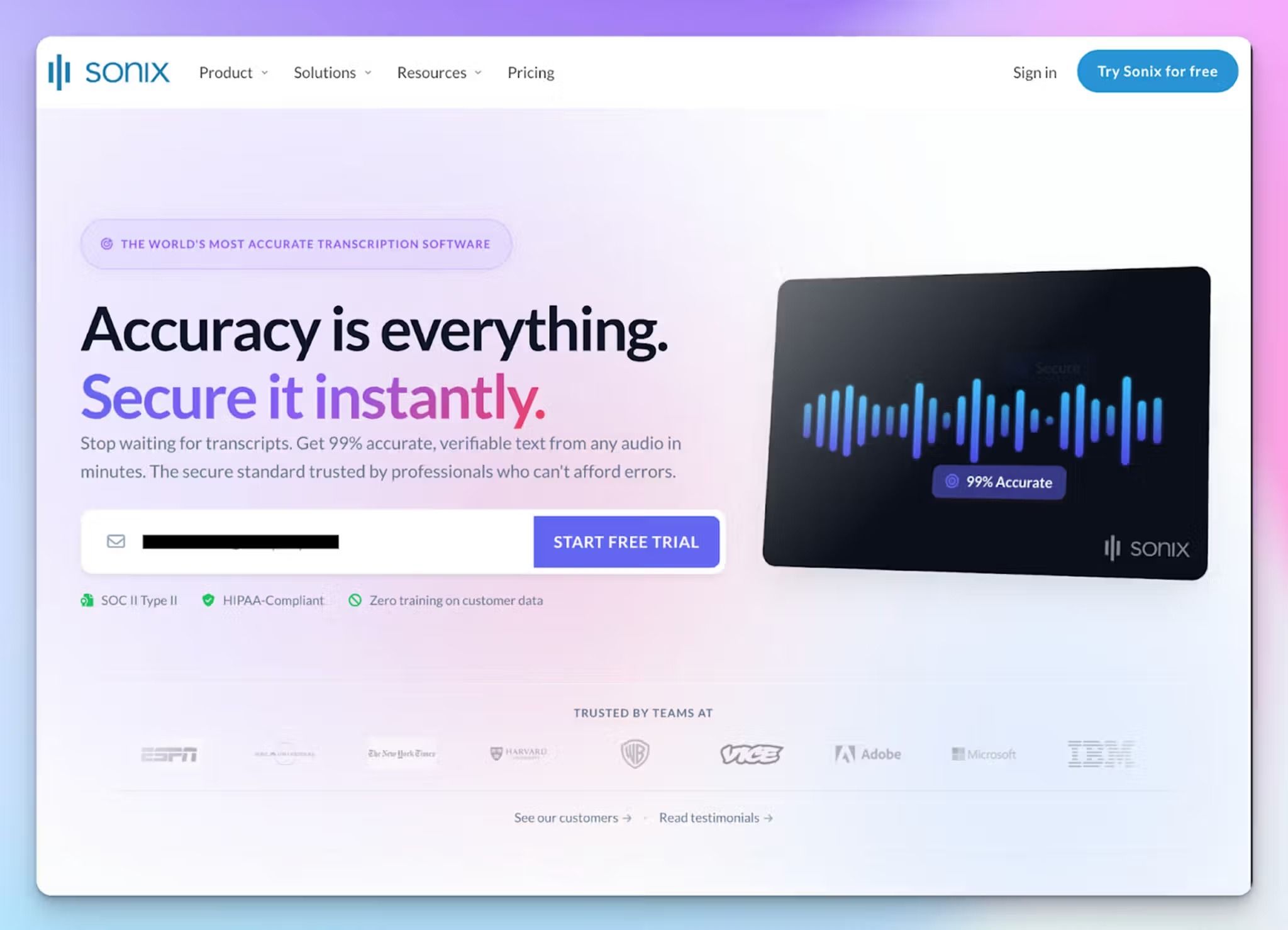 Sonix is a TurboScribe alternative