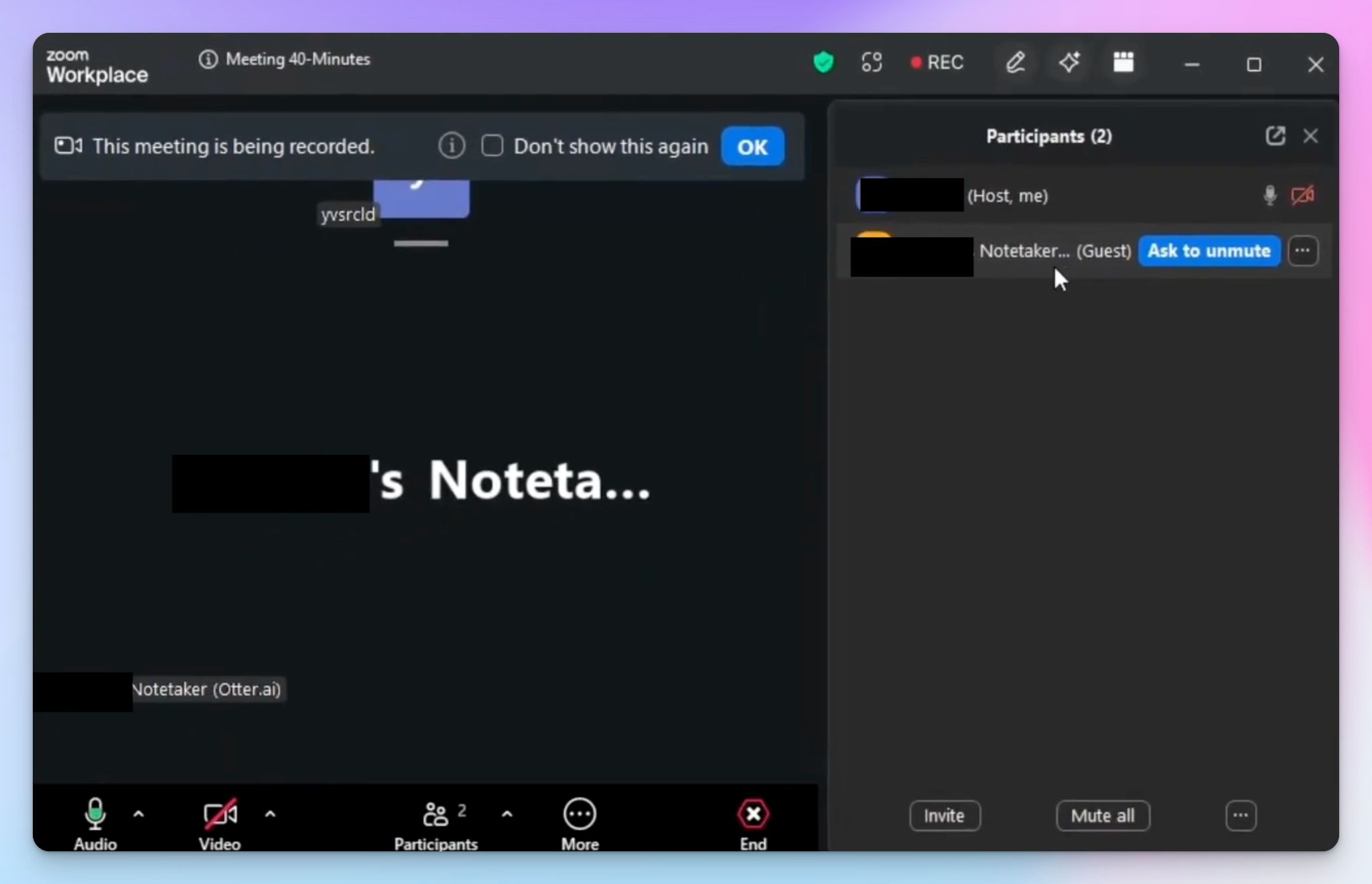 Otter auto joins calendar-linked meetings
