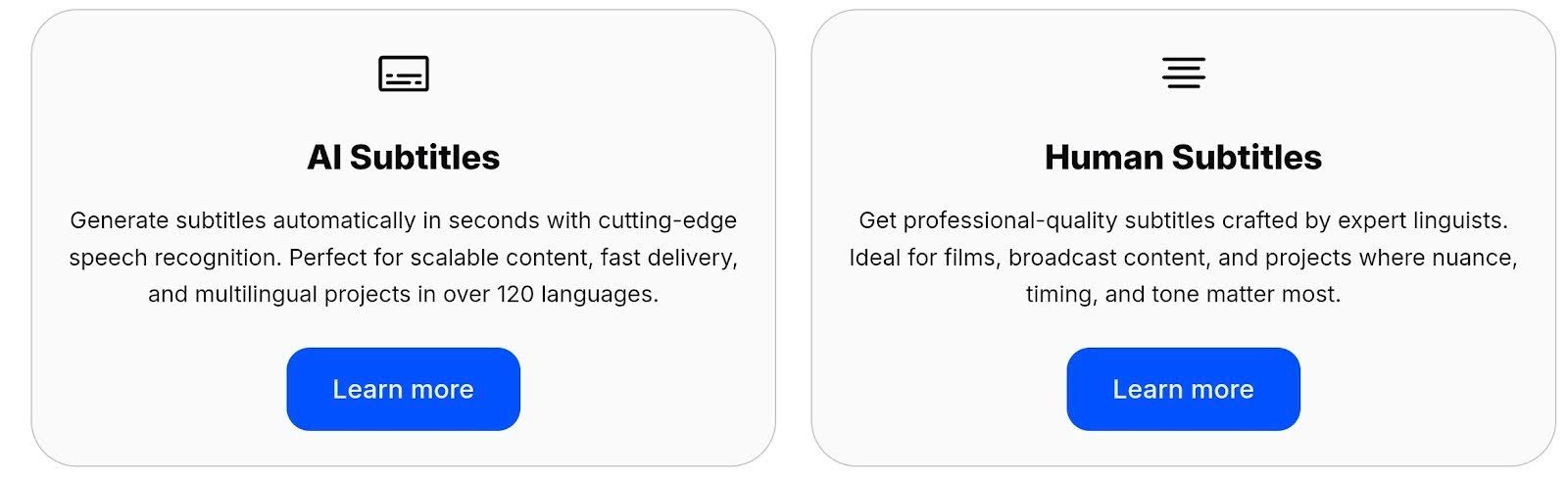 ai and human subtitles happyscribe
