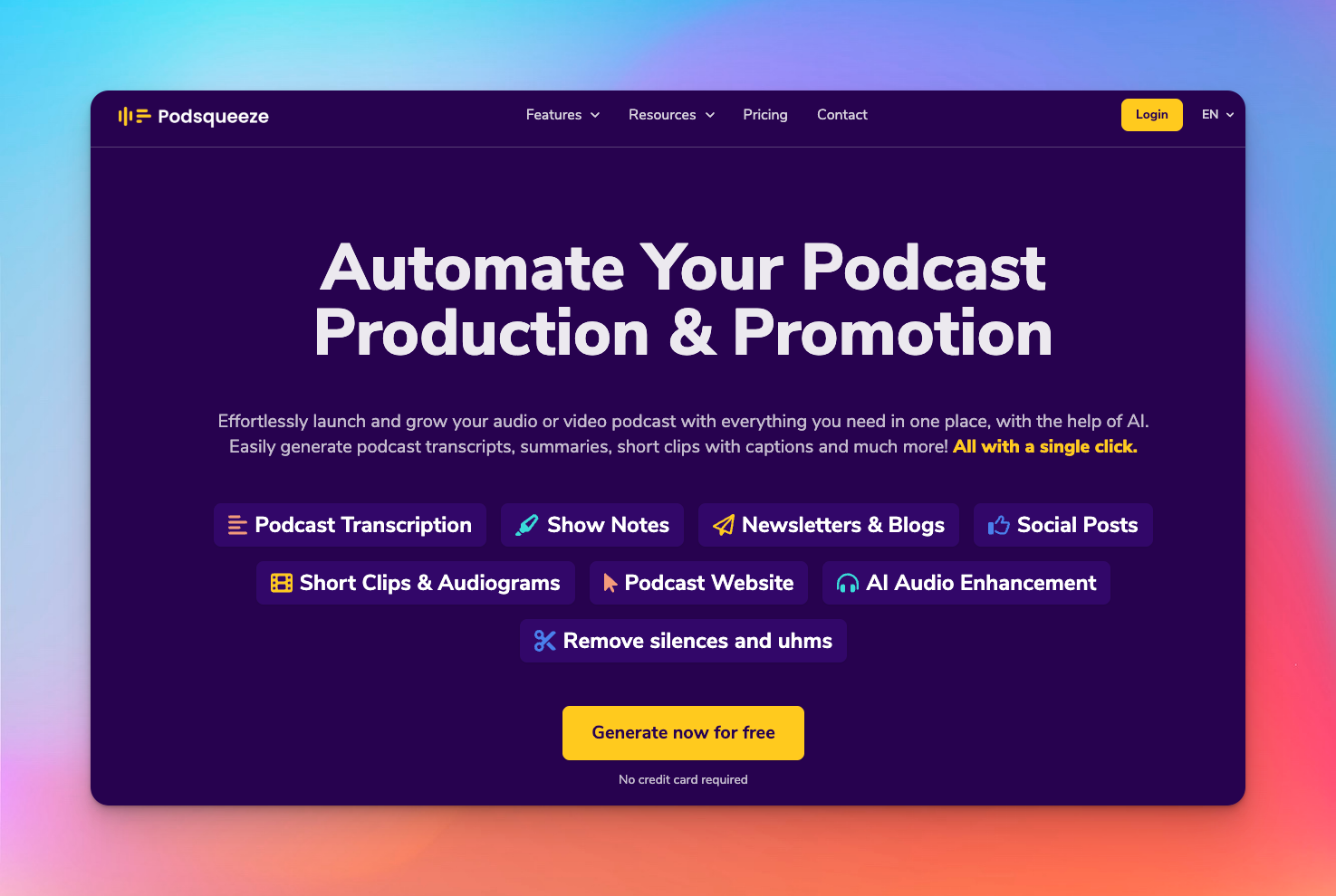 podsqueeze screenshot